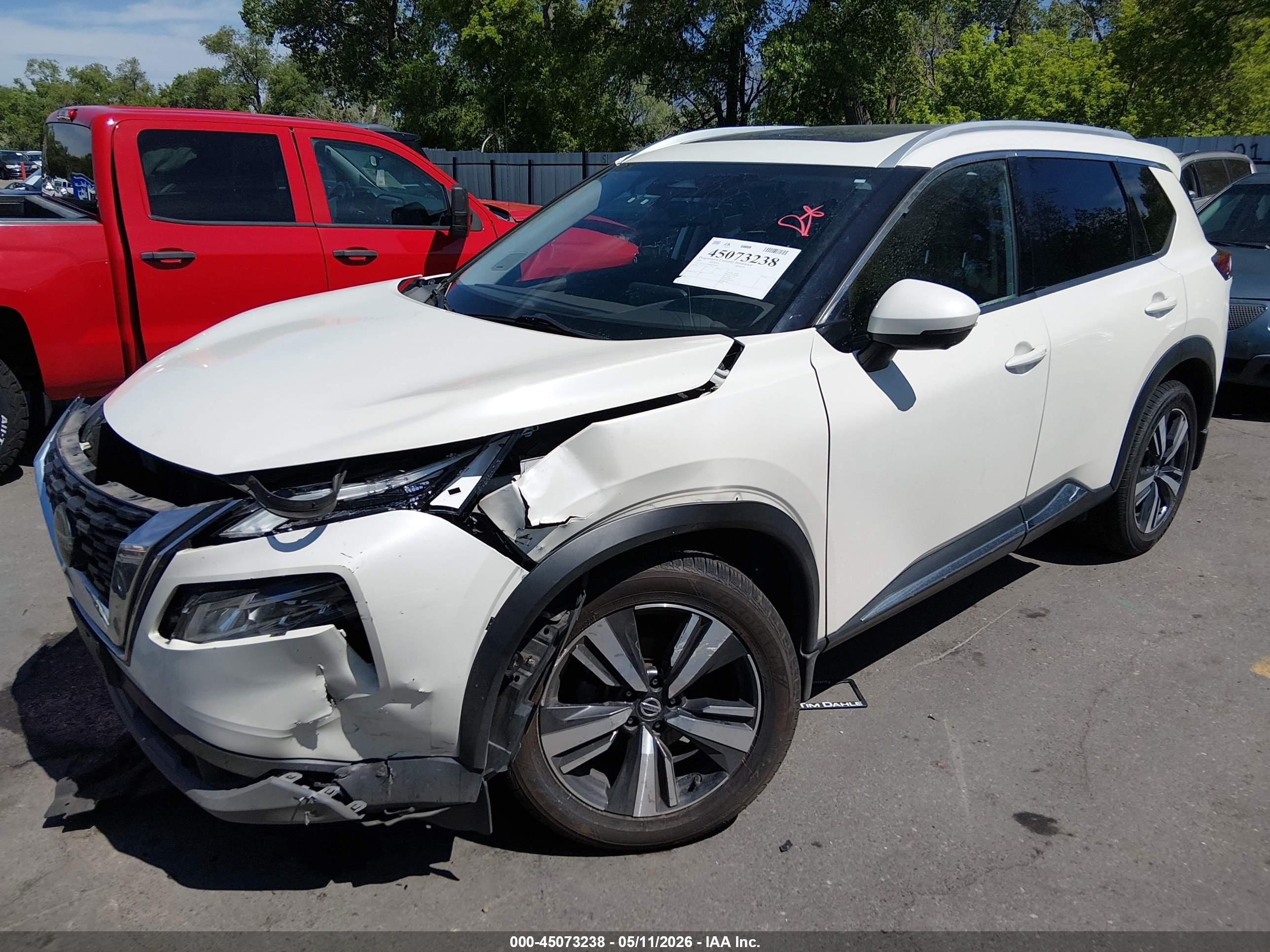 2021 Nissan Rogue VIN JN8AT3CB9MW205947 IAAI salvage auction — Unknown, Salvage (Utah), sold $6,300 on 2026-07-09 (photo 2)