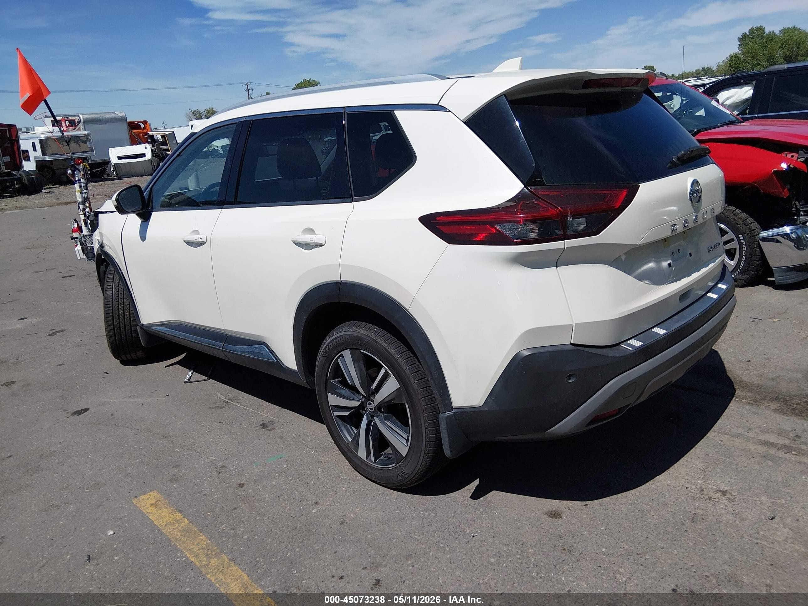 2021 Nissan Rogue VIN JN8AT3CB9MW205947 IAAI salvage auction — Unknown, Salvage (Utah), sold $6,300 on 2026-07-09 (photo 3)