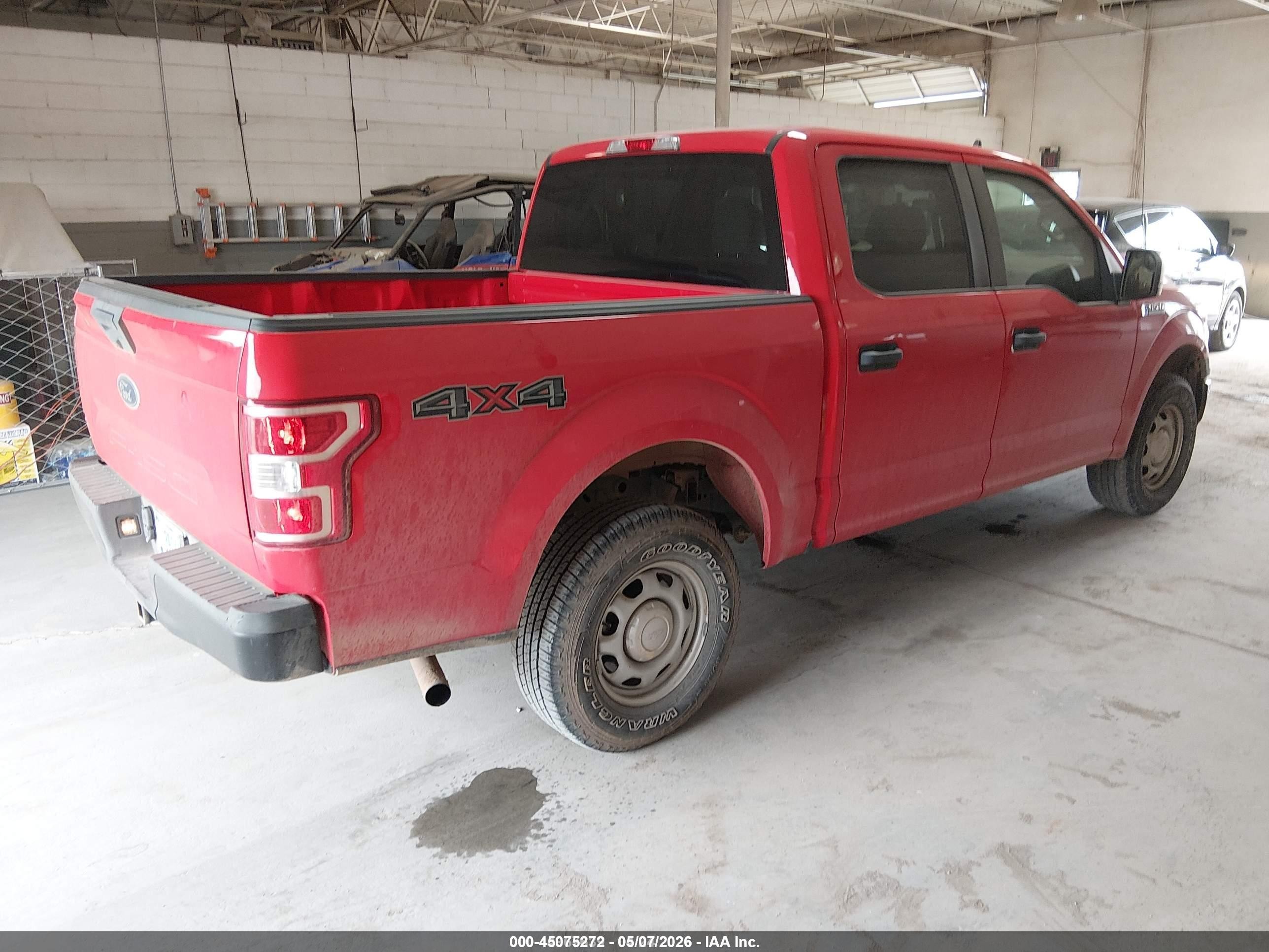 2020 Ford F-150 VIN 1FTEW1EB9LKE82013 IAAI salvage auction — Hail, SF97 (Oklahoma), sold $14,425 on 2026-07-09 (photo 4)