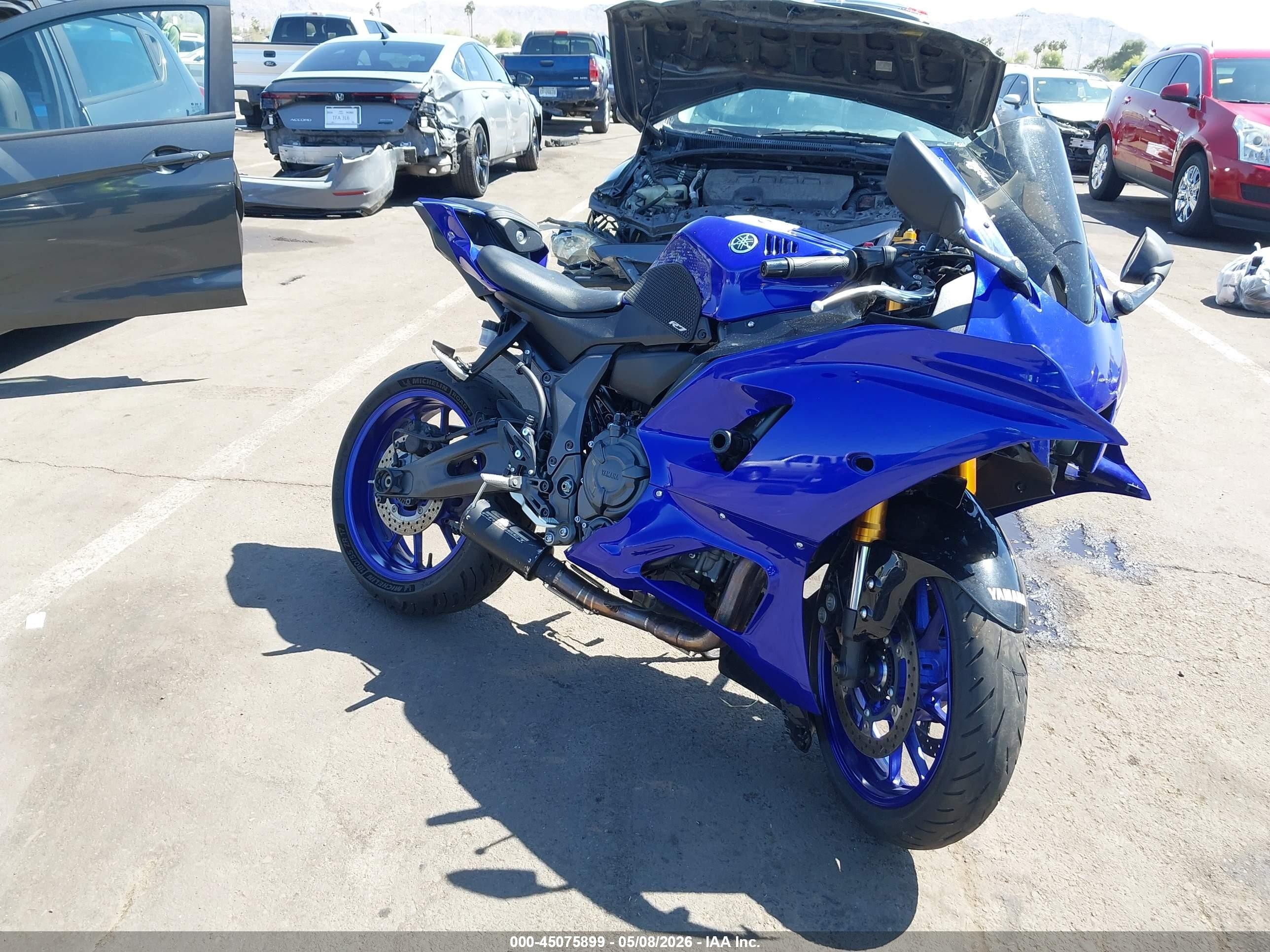 2025 Yamaha YZFR7 VIN JYARM38E8SA015755 — IAAI salvage auction photo