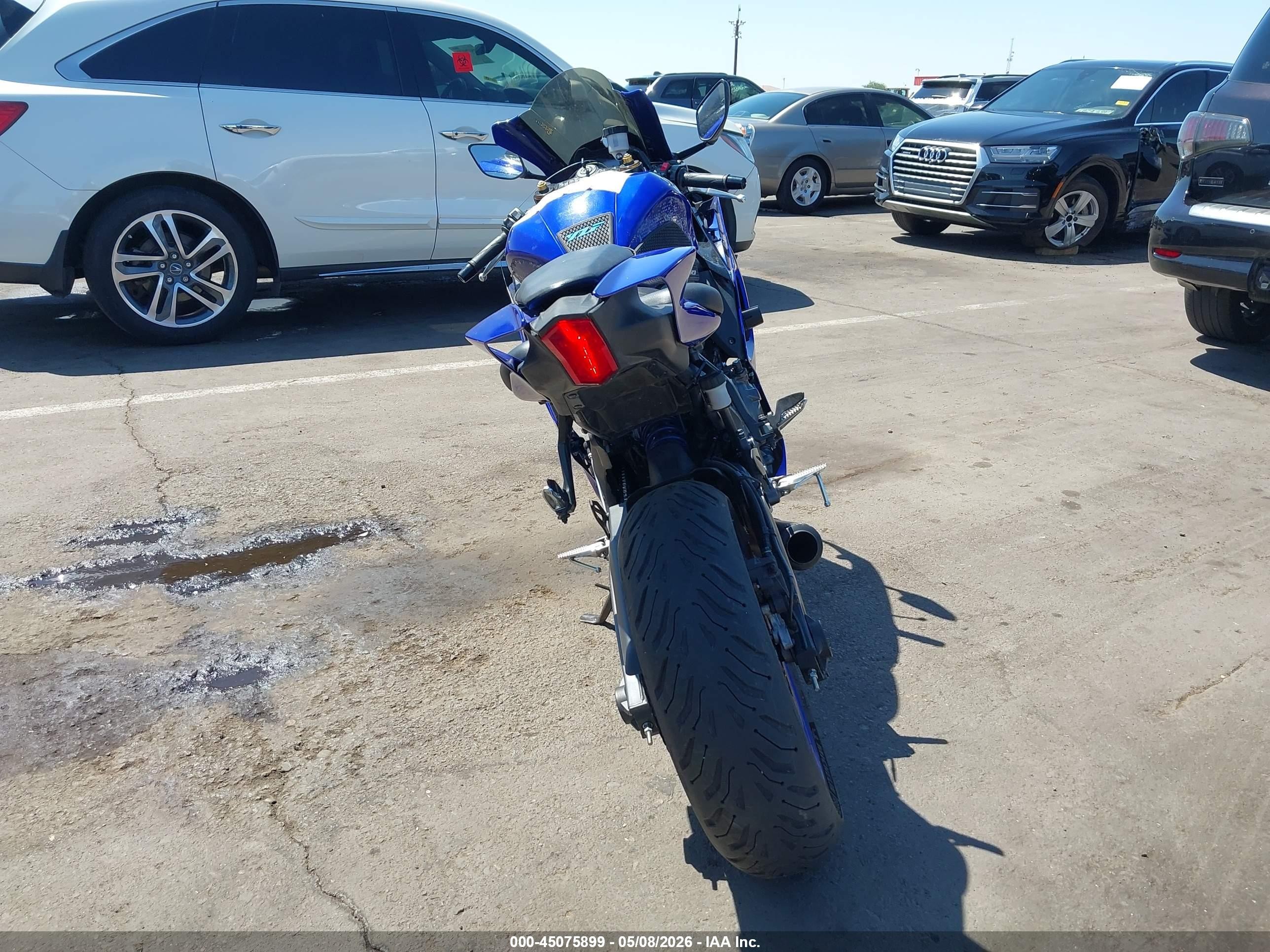2025 Yamaha YZFR7 VIN JYARM38E8SA015755 IAAI salvage auction — Front End, Salvage (Arizona), sold $3,000 on 2026-07-07 (photo 6)