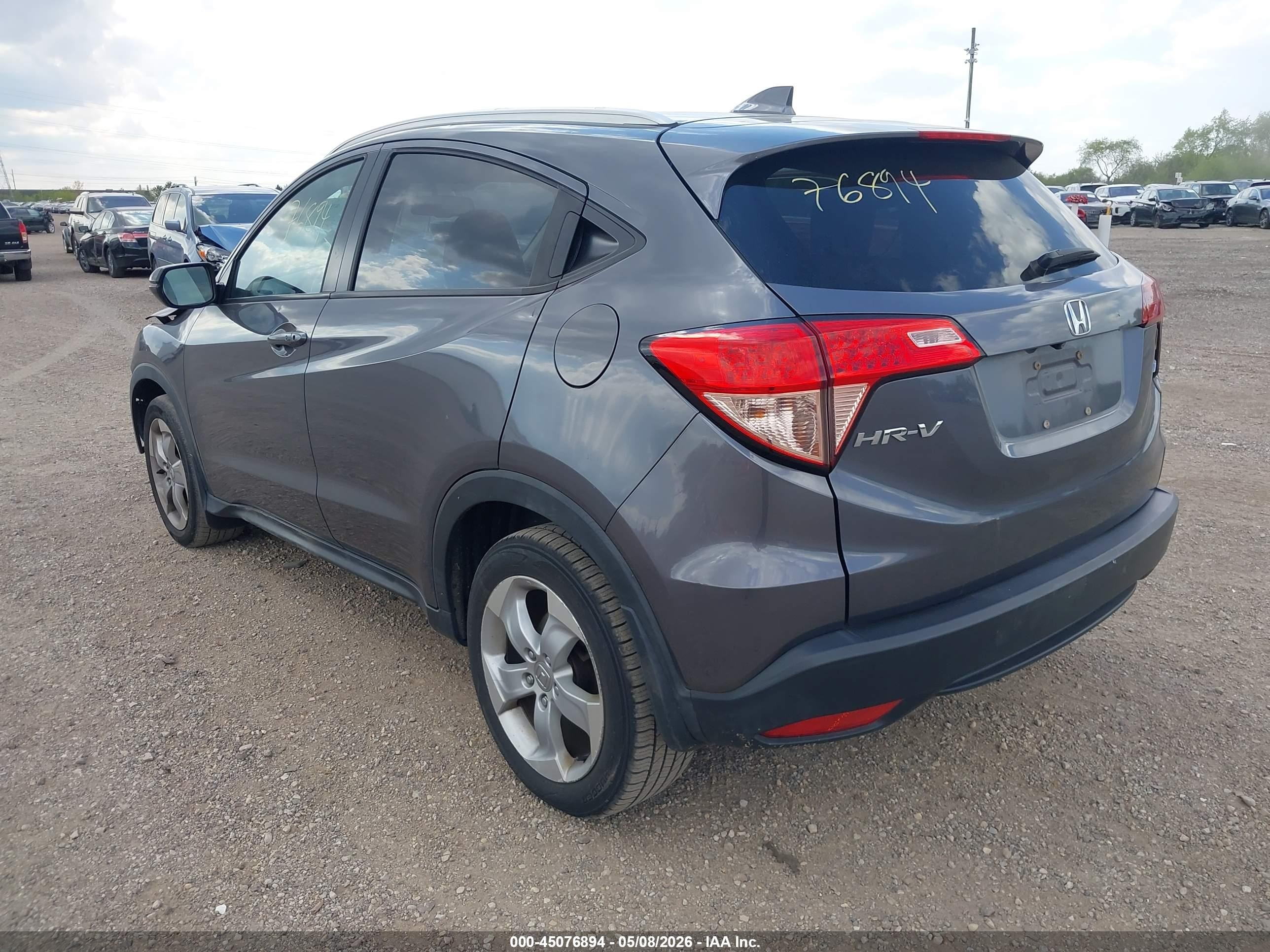 2016 Honda HR-V VIN 3CZRU6H7XGM723324 IAAI salvage auction — Front End, Salvage (Illinois), sold $2,300 on 2026-07-12 (photo 3)
