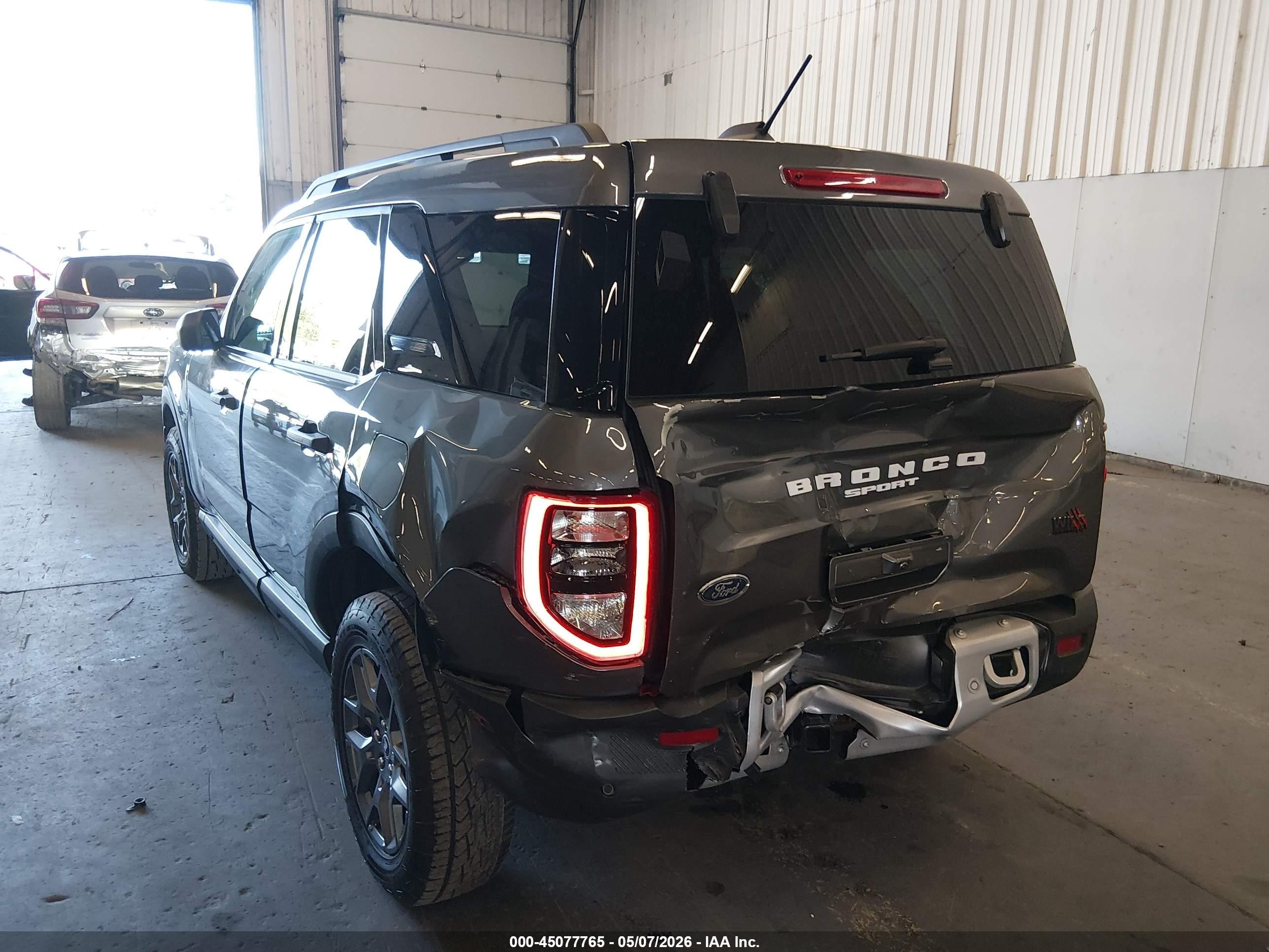 2025 Ford Bronco Sport VIN 3FMCR9BN0SRE87683 IAAI salvage auction — Rear End, Salvage (Oregon), sold $8,500 on 2026-07-08 (photo 6)