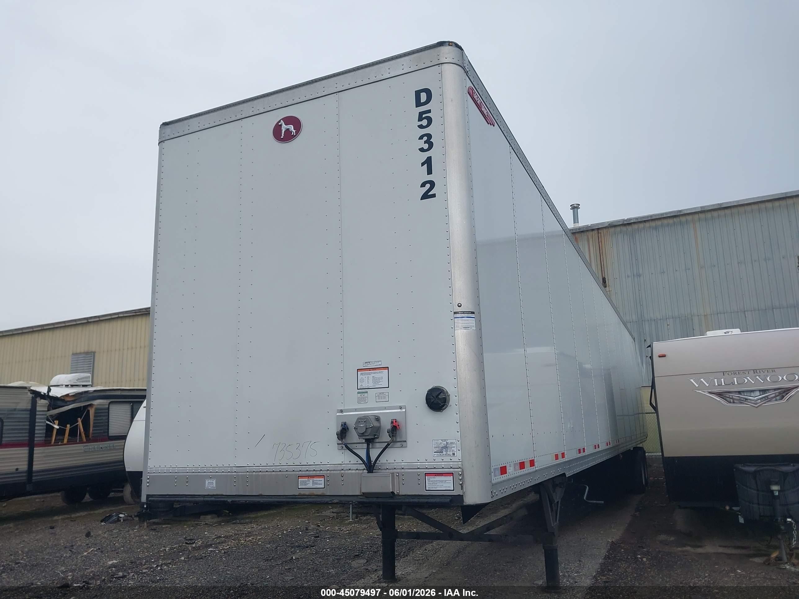 2026 Great dane trailers Unknown VIN 1GR1P0625TJ735375 IAAI salvage auction — Rear End, Salvage (Indiana), sold $9,900 on 2026-09-09 (photo 2)