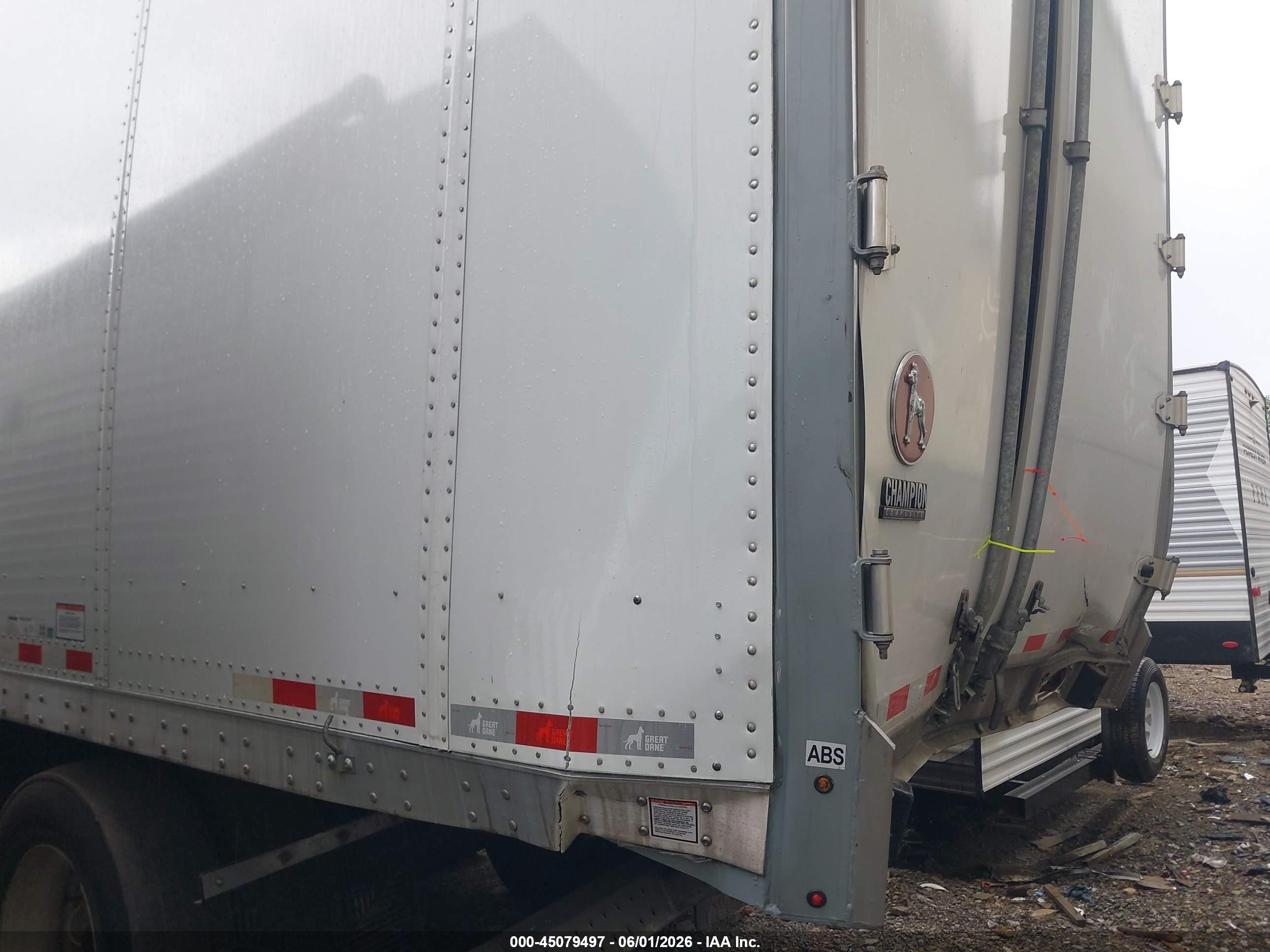 2026 Great dane trailers Unknown VIN 1GR1P0625TJ735375 IAAI salvage auction — Rear End, Salvage (Indiana), sold $9,900 on 2026-09-09 (photo 3)