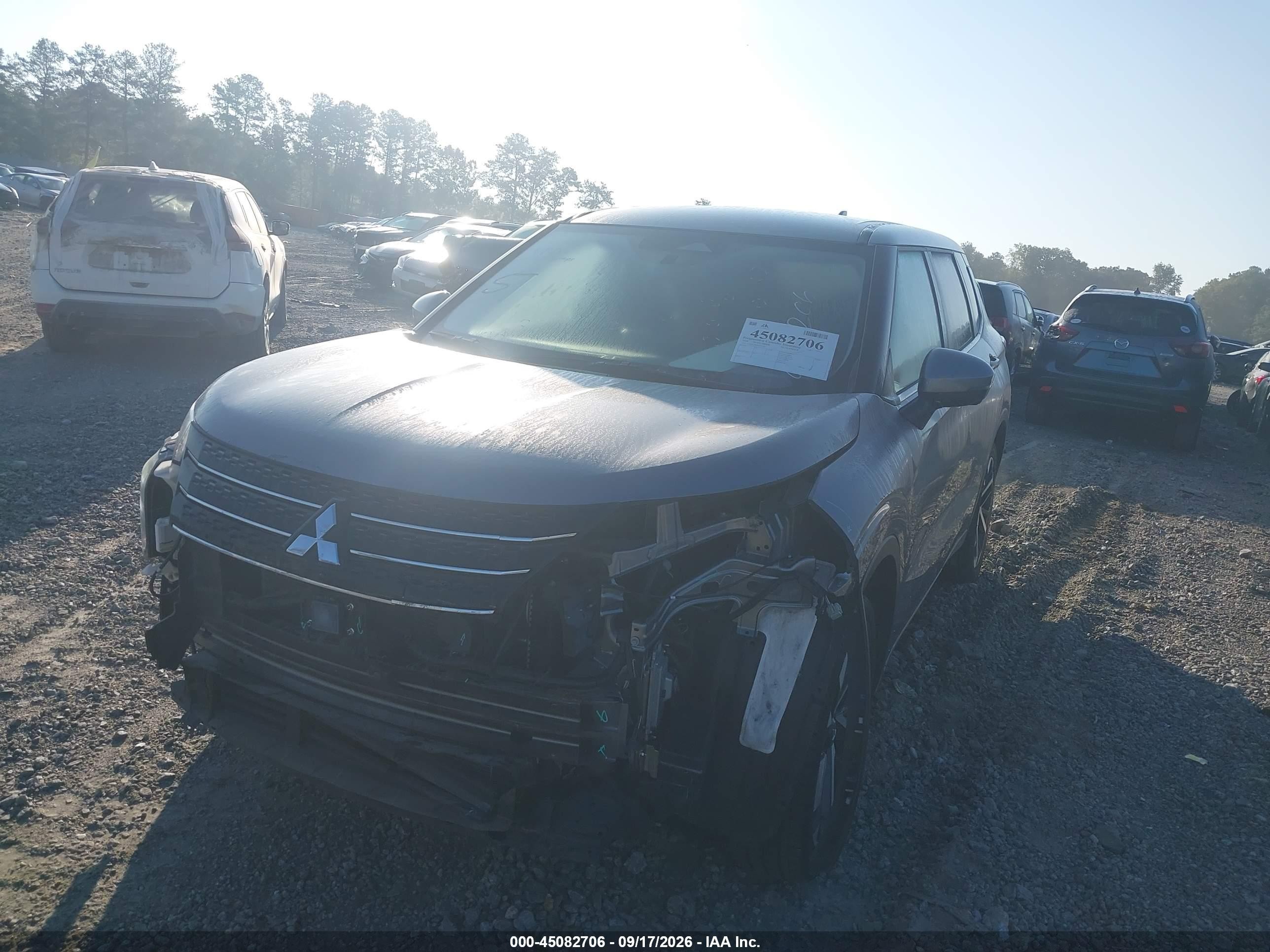 2024 Mitsubishi Outlander VIN JA4J4VA84RZ025206 IAAI salvage auction — Front End, Salvage (Georgia), sold $7,900 on 2026-09-19 (photo 2)