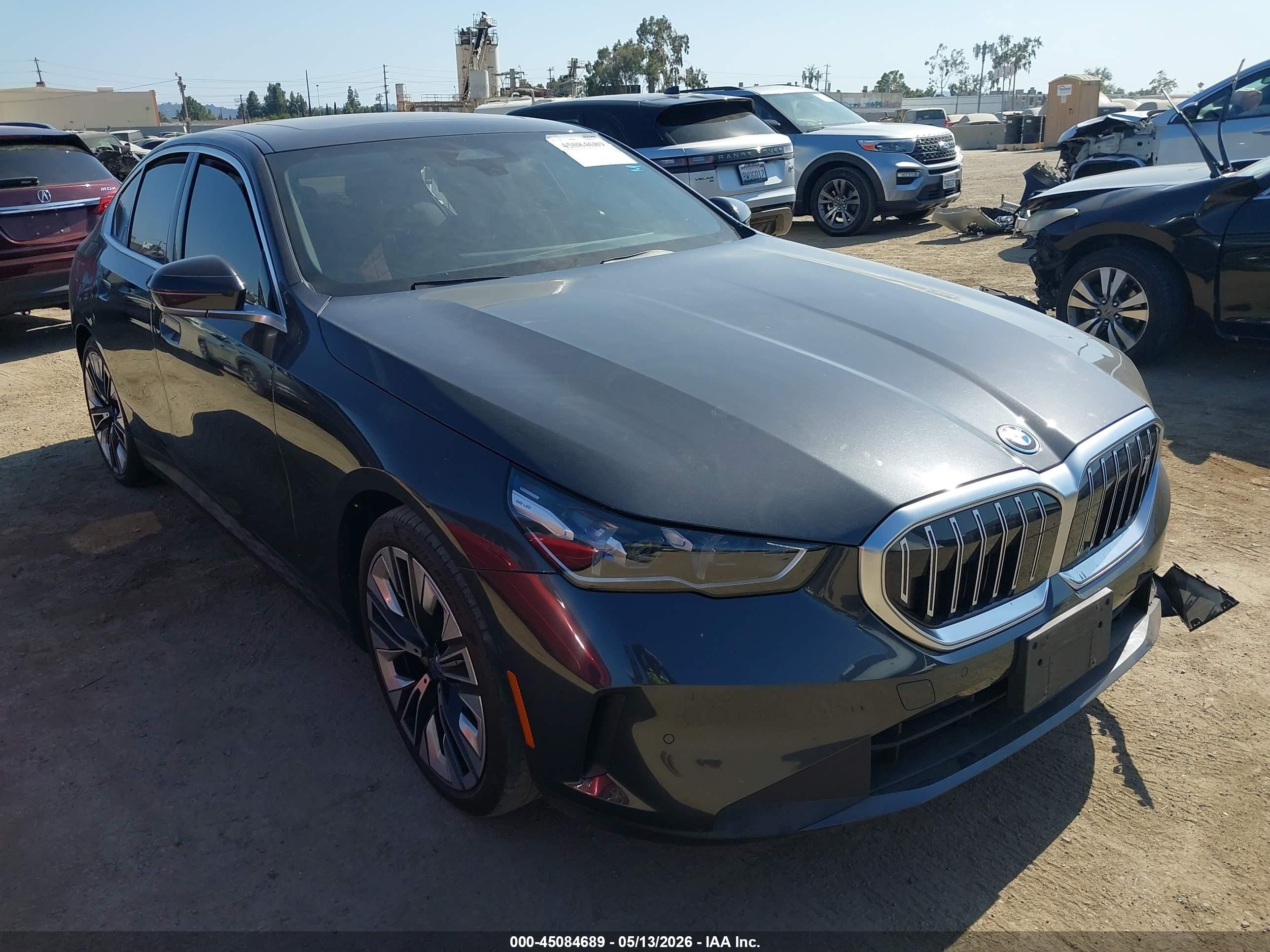 2024 BMW I5 VIN WBY33FK03RCR97204 IAAI salvage auction — Side, Salvage (California), sold $23,350 on 2026-08-20 (photo 1)