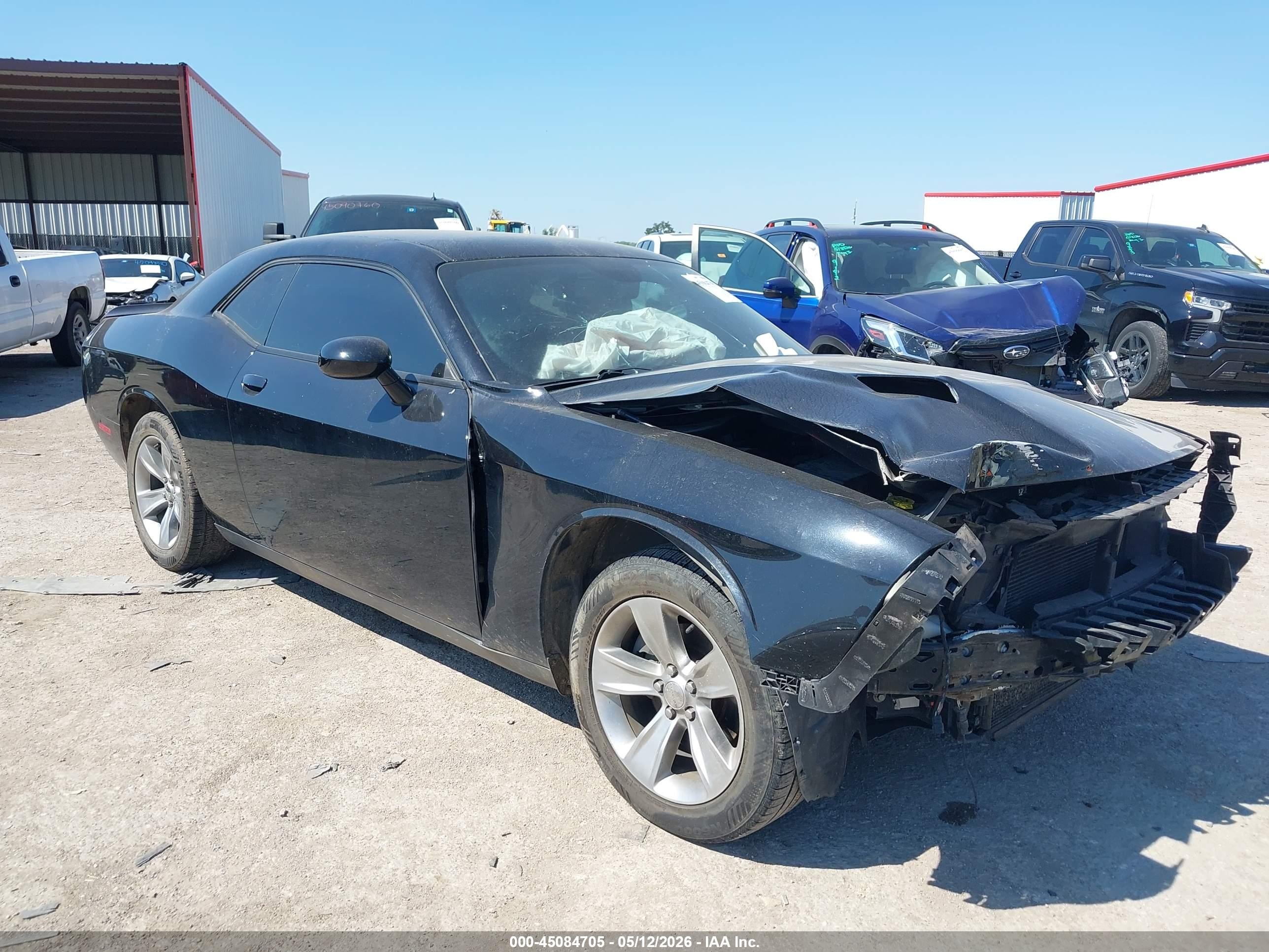 2018 Dodge Challenger VIN 2C3CDZAG4JH245404 IAAI salvage auction — Front End, Original (Texas), sold $3,500 on 2026-09-11 (photo 1)