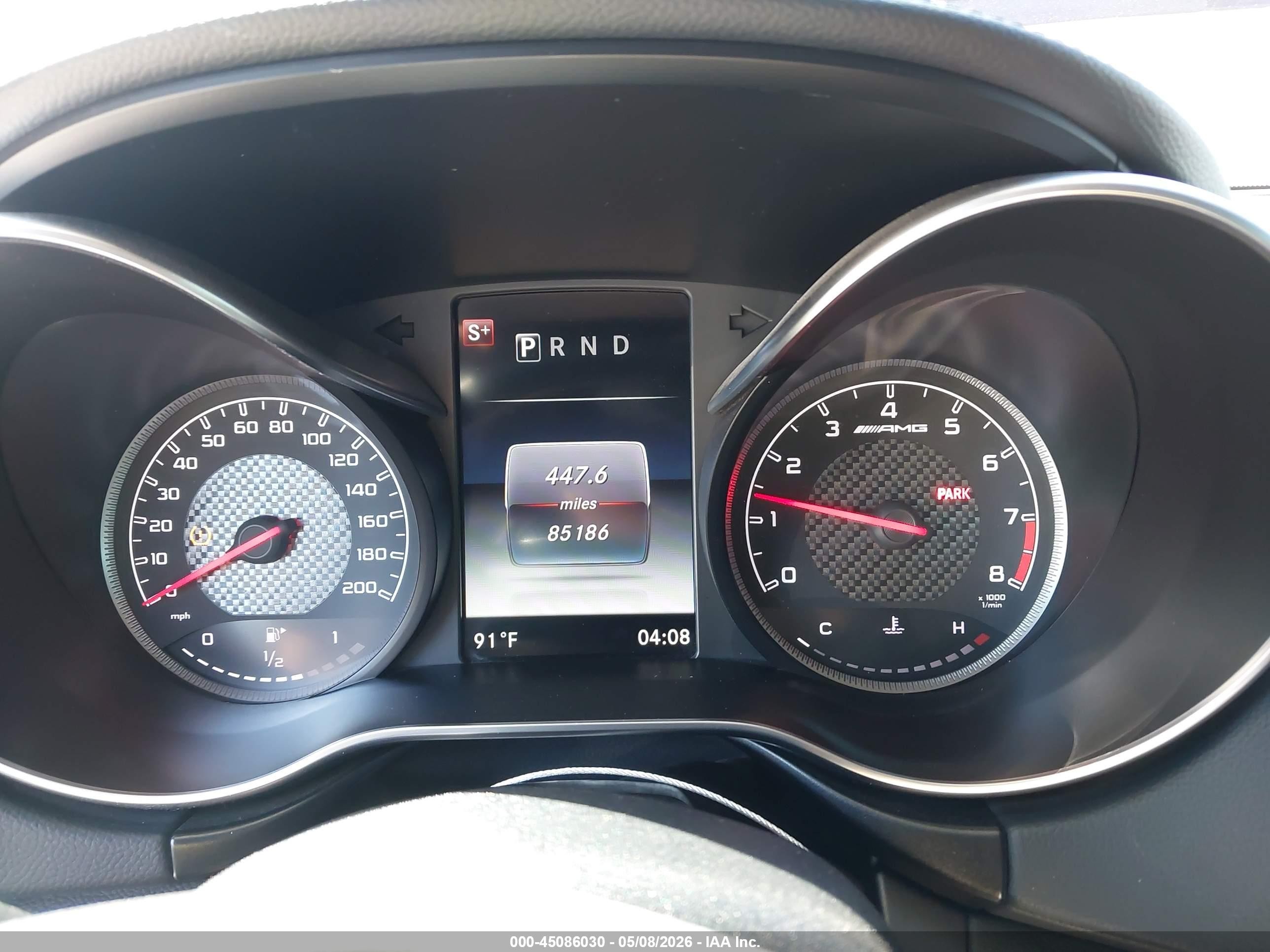 2018 Mercedes-benz AMG GT VIN WDDYK7HA1JA021296 IAAI salvage auction — Front End, Salvage (California), sold $32,500 on 2026-06-29 (photo 7)