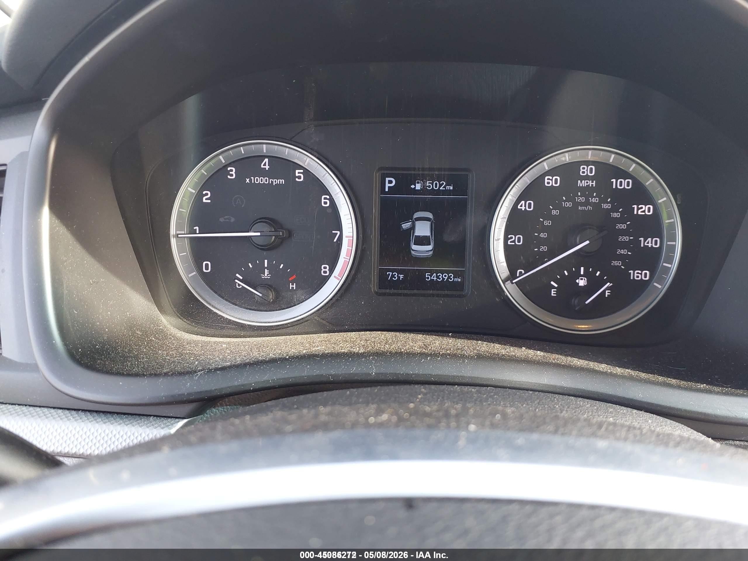 2019 Hyundai Sonata VIN 5NPE24AA2KH774786 IAAI salvage auction — Normal Wear, SF97 (Louisiana), sold $10,225 on 2026-07-09 (photo 7)