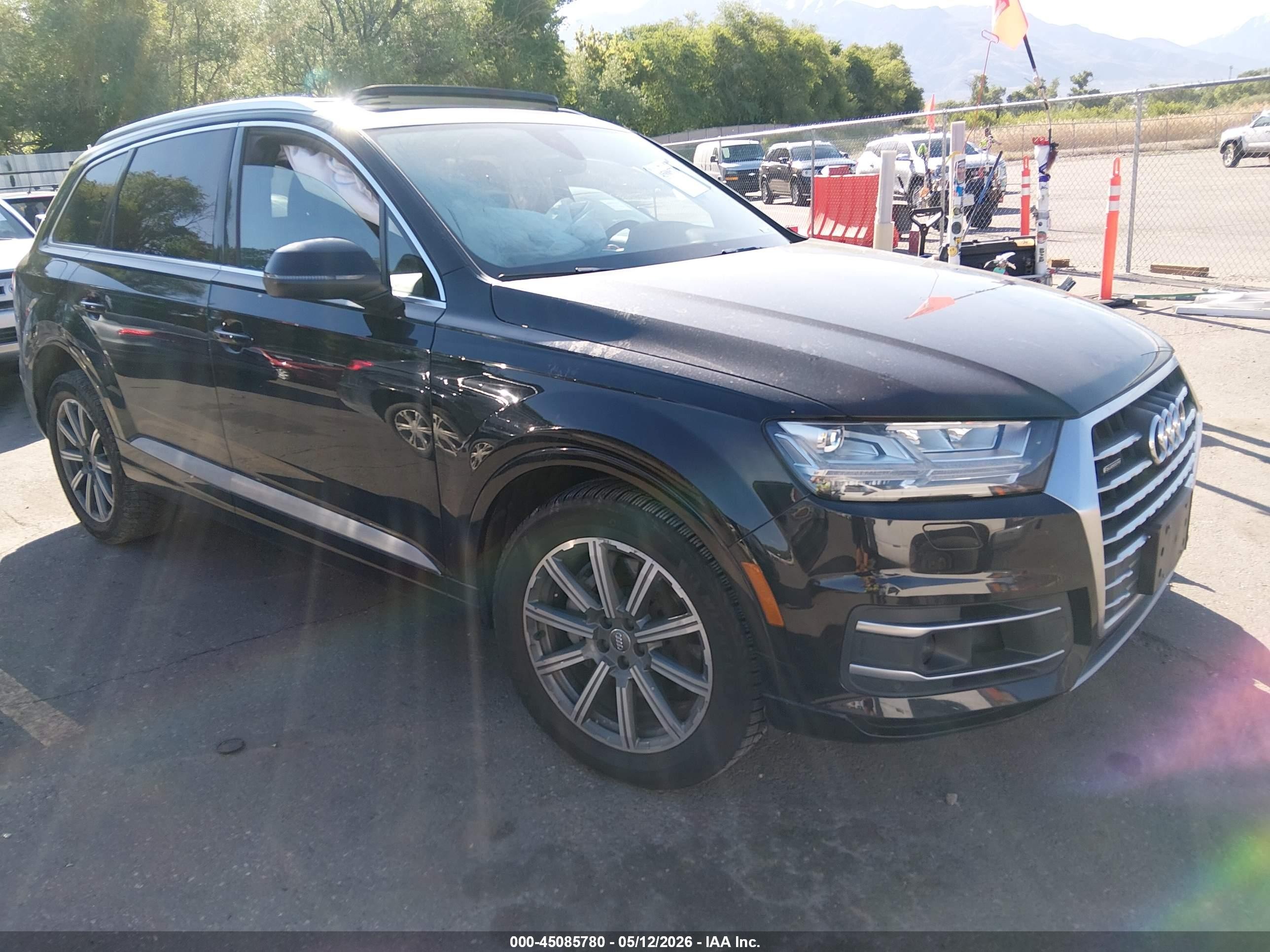 2018 Audi Q7 VIN WA1LAAF72JD018007 IAAI salvage auction — Unknown, Salvage (Utah), sold $3,750 on 2026-07-09 (photo 1)