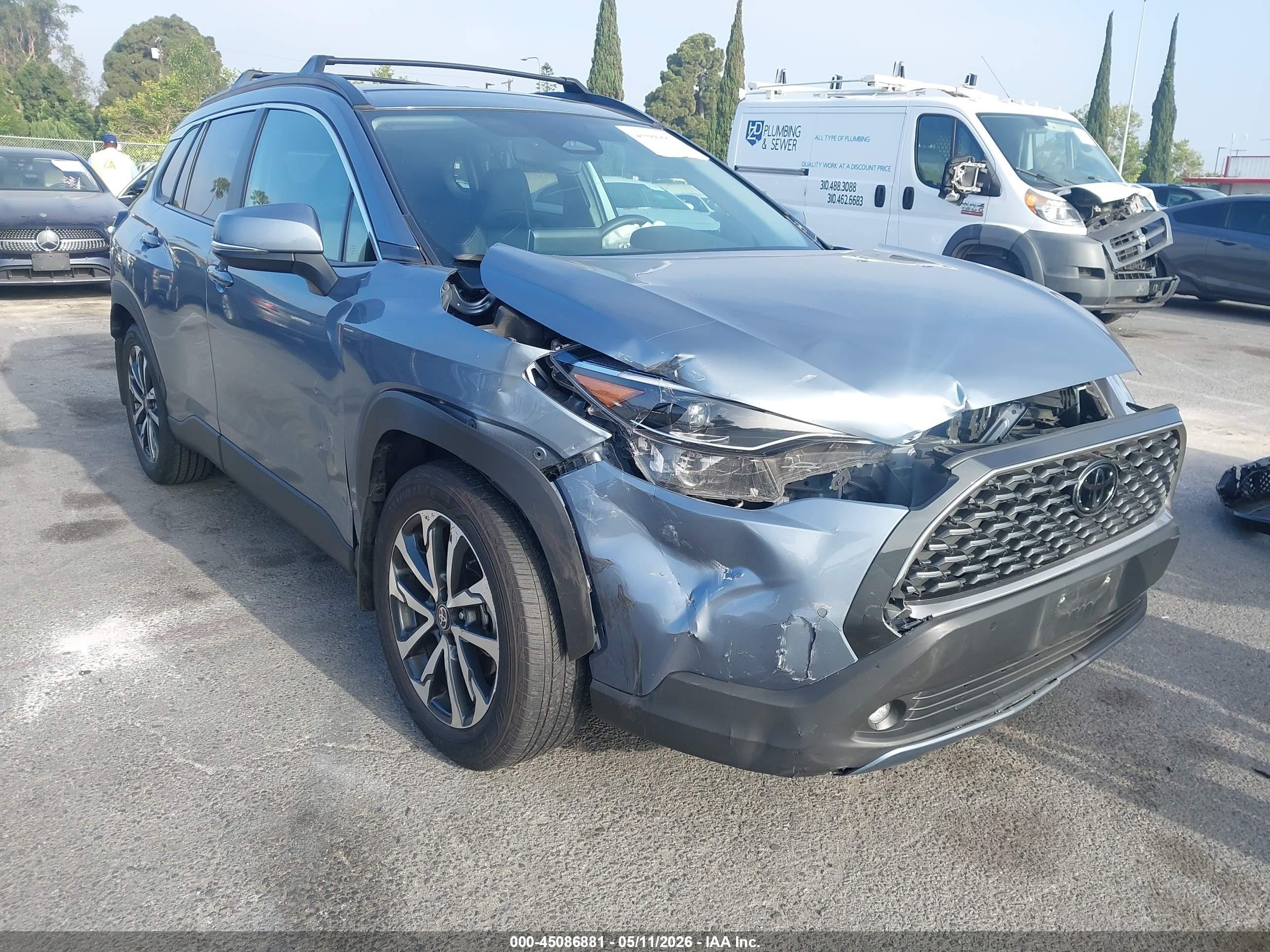 2024 Toyota Corolla Cross VIN 7MUEAAAGXRV088270 IAAI salvage auction — Front End, Salvage (California), sold $7,050 on 2026-07-09 (photo 1)