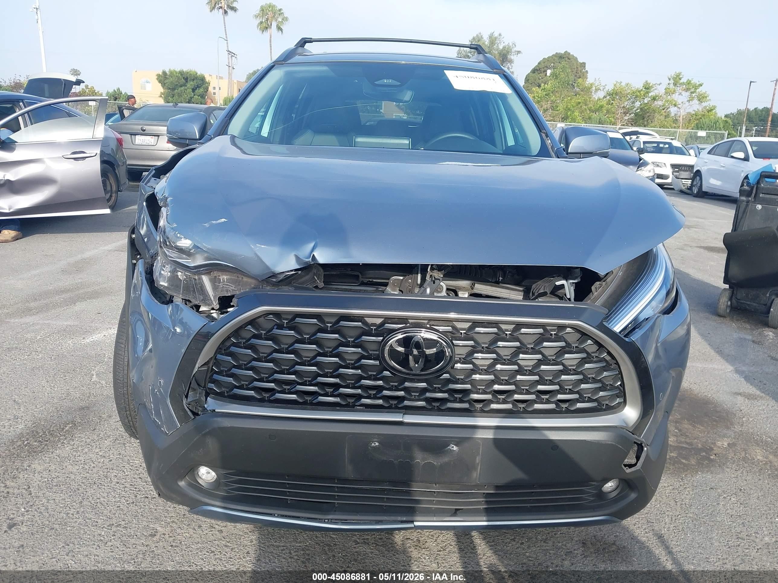 2024 Toyota Corolla Cross VIN 7MUEAAAGXRV088270 IAAI salvage auction — Front End, Salvage (California), sold $7,050 on 2026-07-09 (photo 6)