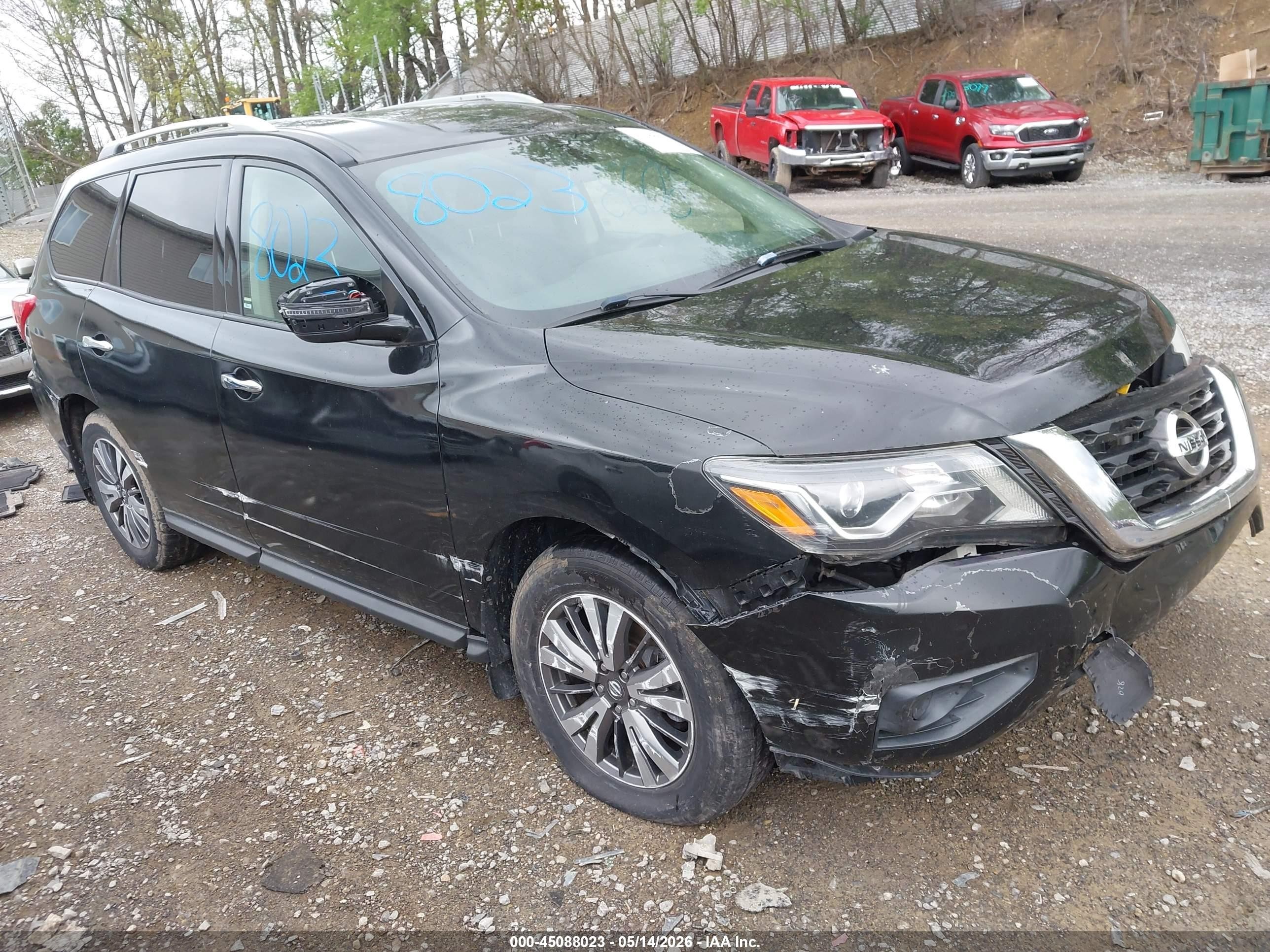 2018 Nissan Pathfinder VIN 5N1DR2MN3JC650879 IAAI salvage auction — Front End, Salvage (Tennessee), sold $1,450 on 2026-09-11 (photo 1)