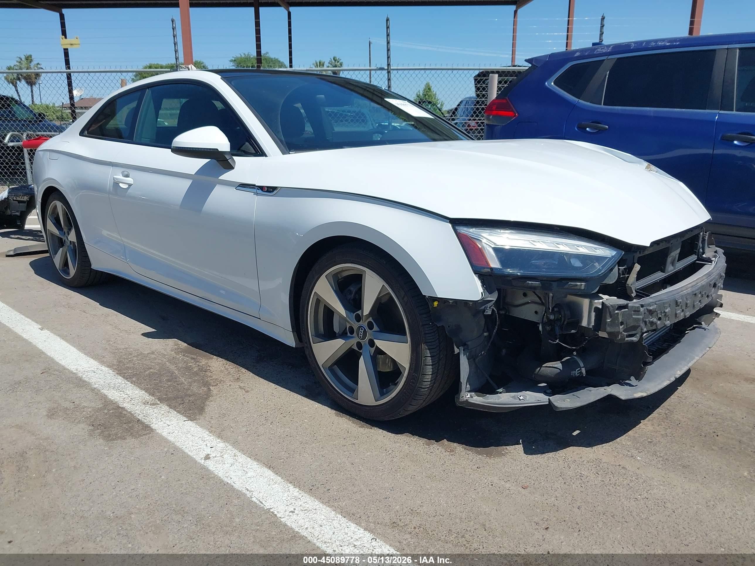 2020 Audi A5 VIN WAUTNAF50LA003905 — IAAI salvage auction photo