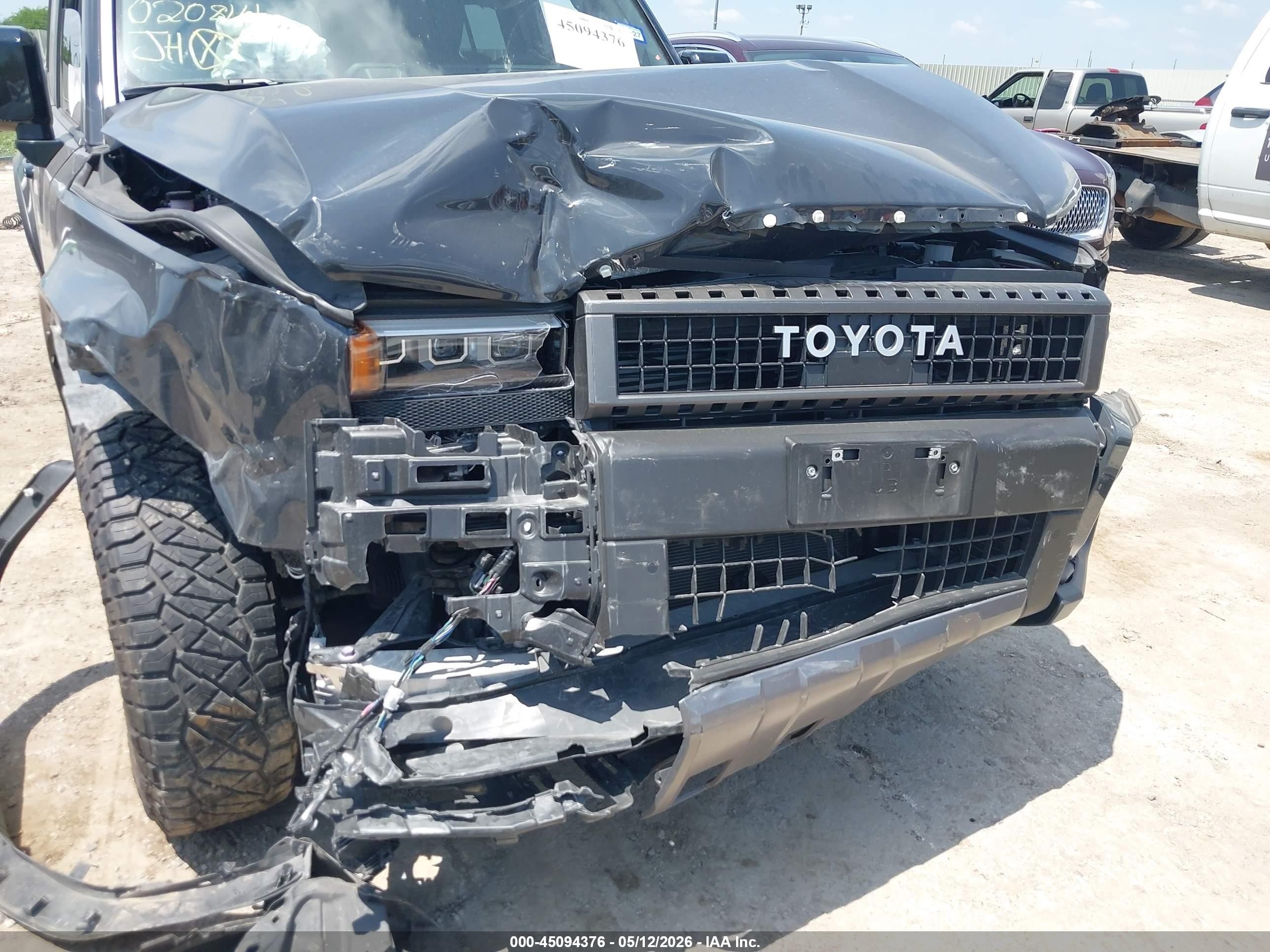 2025 Toyota Land cruiser VIN JTEABFAJ6S5020814 IAAI salvage auction — Front End, Salvage (Texas), sold $23,925 on 2026-08-17 (photo 6)