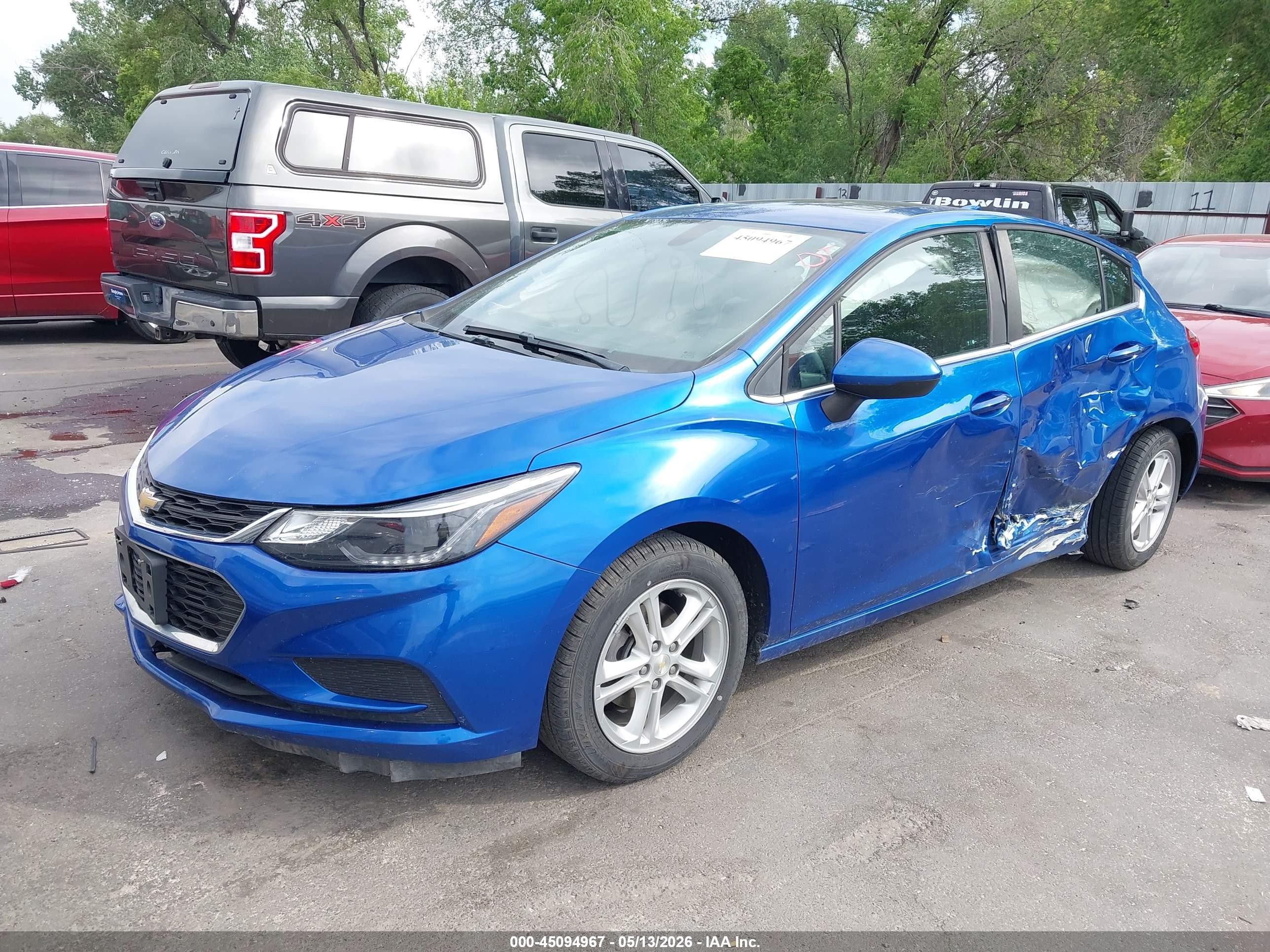 2018 Chevrolet Cruze VIN 3G1BE6SM0JS651967 IAAI salvage auction — Side, Salvage (Idaho), sold $1,800 on 2026-07-09 (photo 2)
