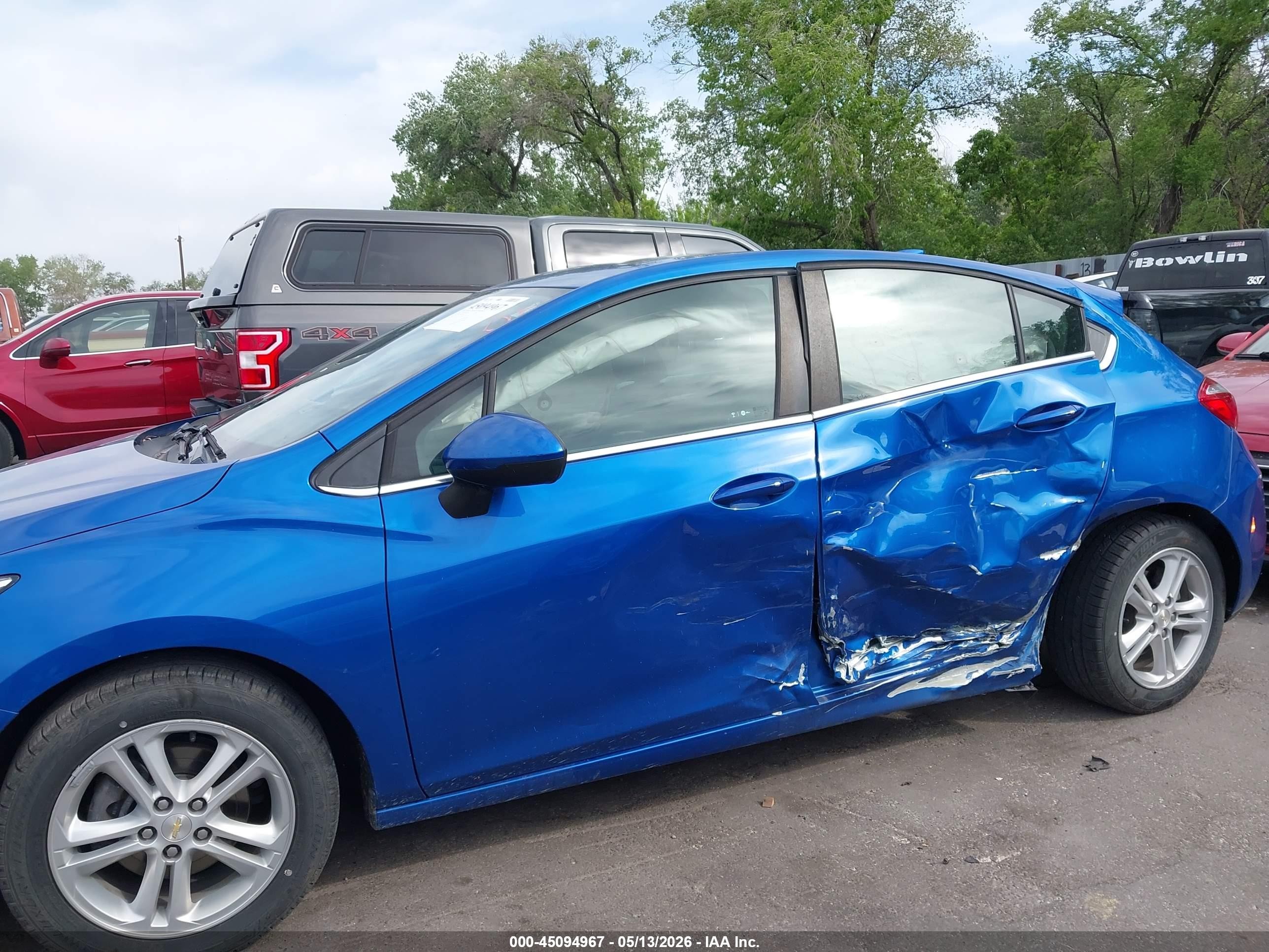 2018 Chevrolet Cruze VIN 3G1BE6SM0JS651967 IAAI salvage auction — Side, Salvage (Idaho), sold $1,800 on 2026-07-09 (photo 6)