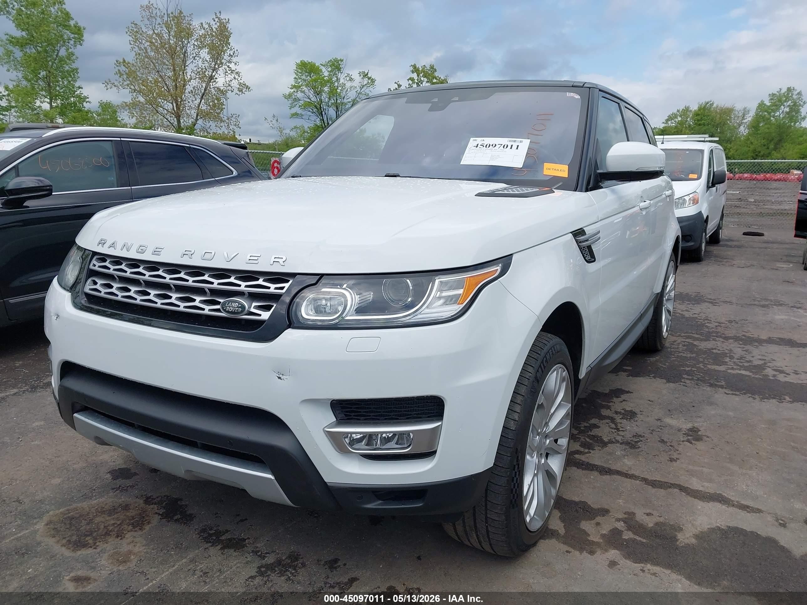 2017 Land Rover Range Rover Sport VIN SALWR2FVXHA141381 IAAI salvage auction — Hail, Salvage (Ohio), sold $8,975 on 2026-07-05 (photo 2)