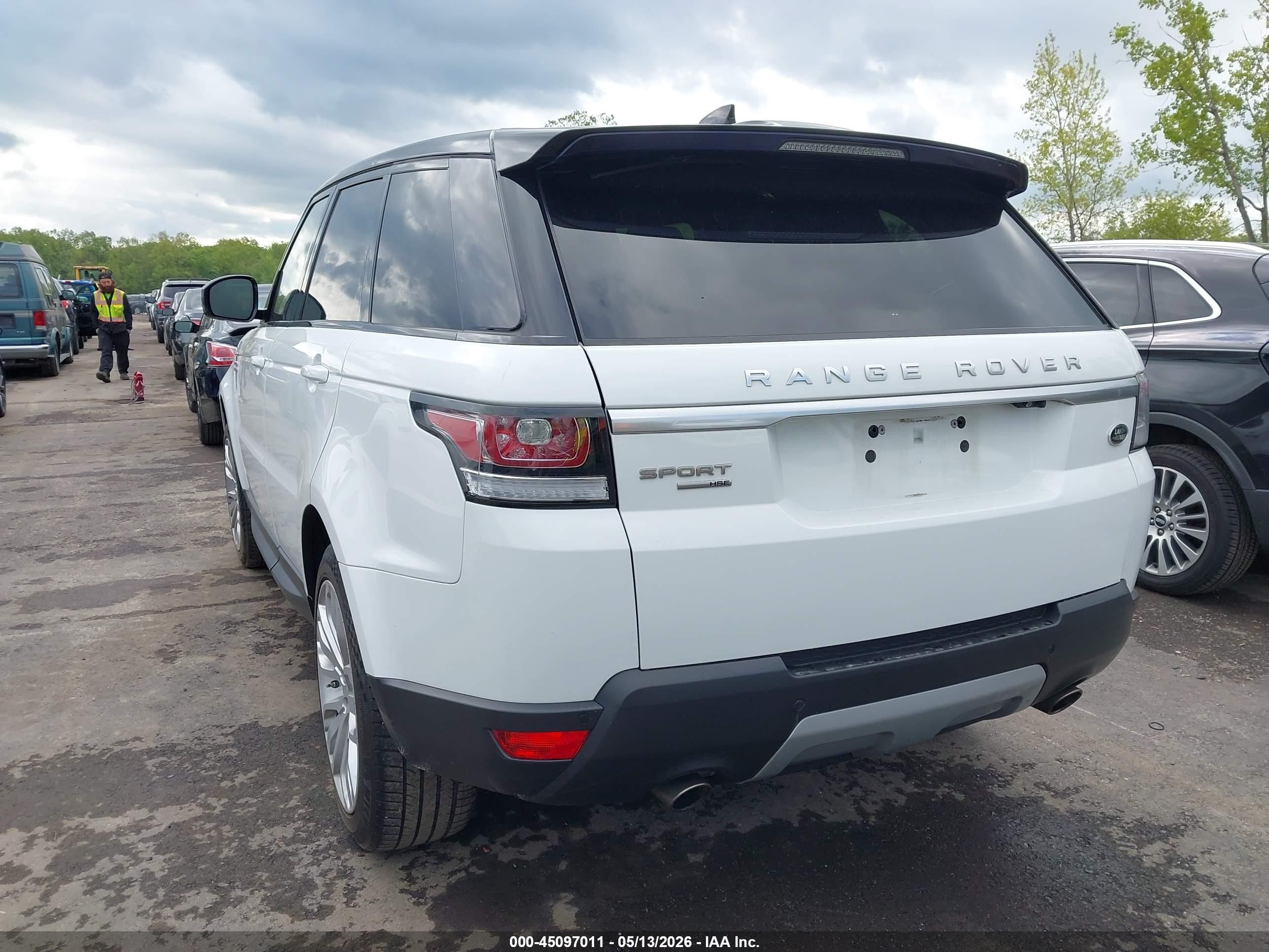 2017 Land Rover Range Rover Sport VIN SALWR2FVXHA141381 IAAI salvage auction — Hail, Salvage (Ohio), sold $8,975 on 2026-07-05 (photo 3)