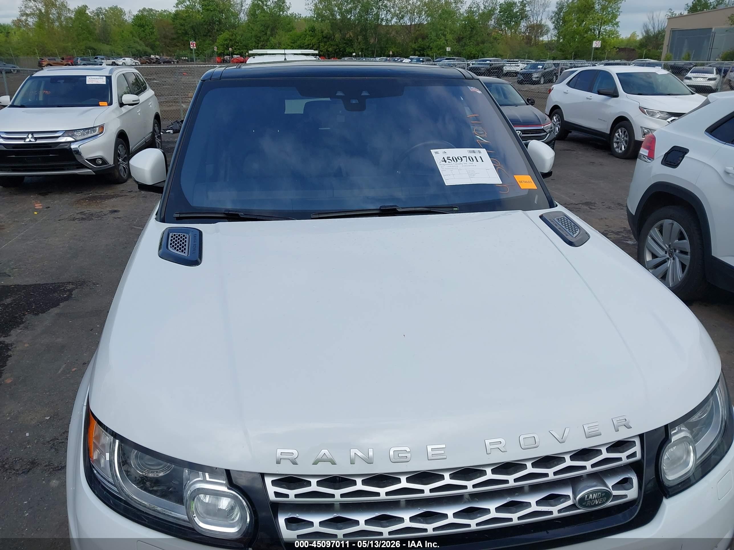 2017 Land Rover Range Rover Sport VIN SALWR2FVXHA141381 IAAI salvage auction — Hail, Salvage (Ohio), sold $8,975 on 2026-07-05 (photo 6)