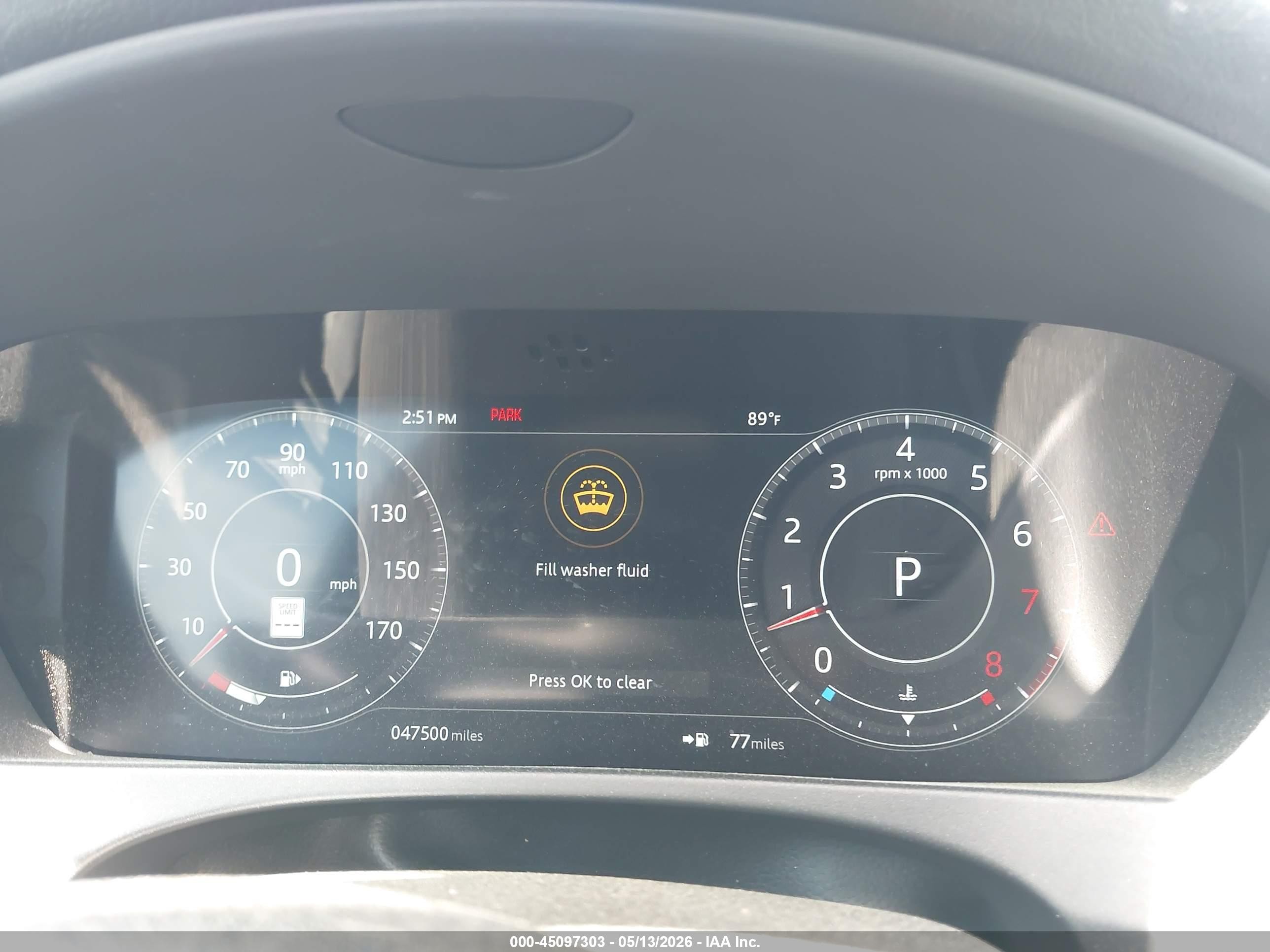 2019 Jaguar F-Pace VIN SADCK2FX0KA357283 IAAI salvage auction — Front End, Salvage (Georgia), sold $4,650 on 2026-09-11 (photo 7)