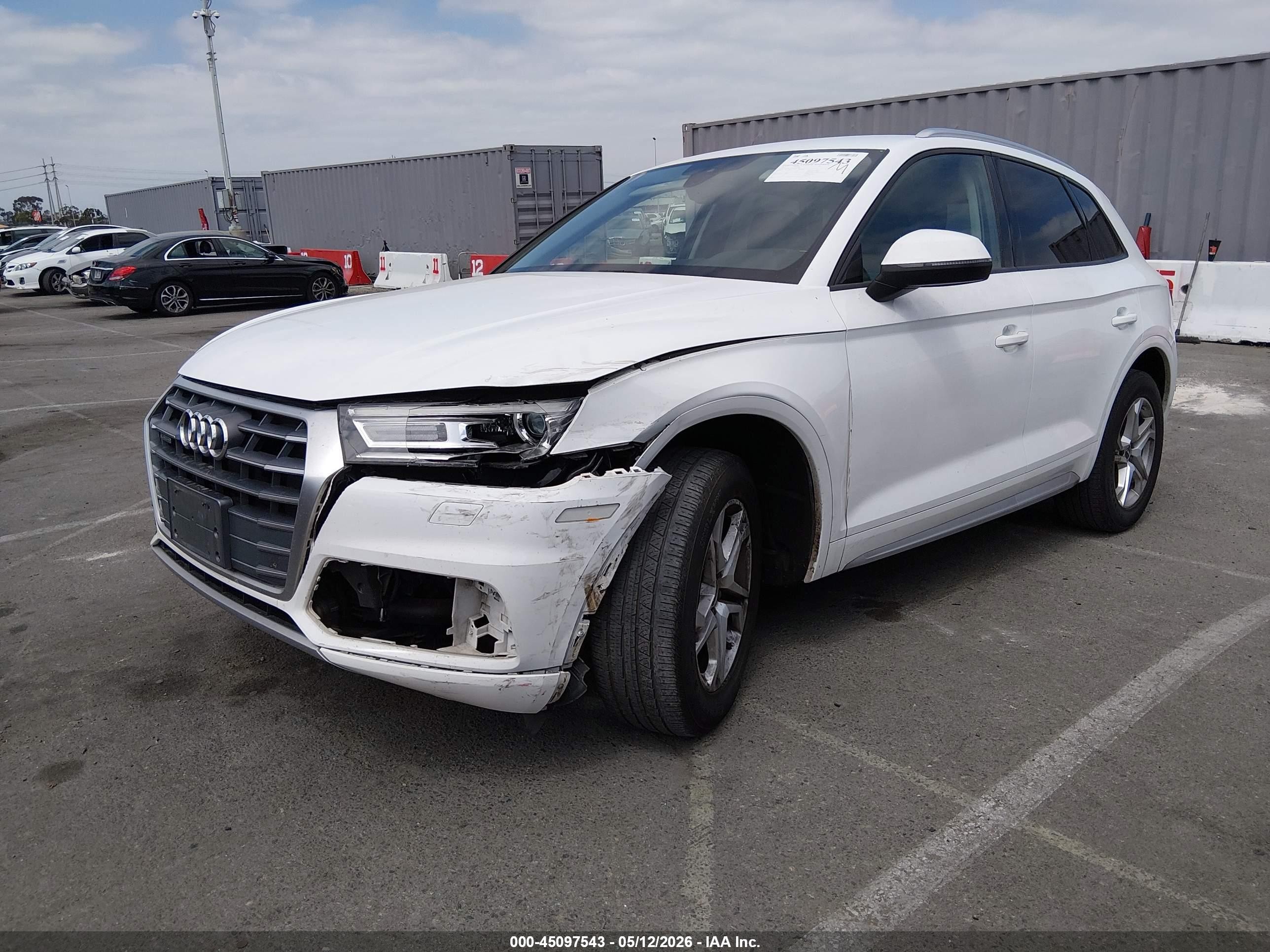 2018 Audi Q5 VIN WA1ANAFY3J2133005 IAAI salvage auction — Unknown, Salvage (California), sold $7,150 on 2026-07-09 (photo 2)