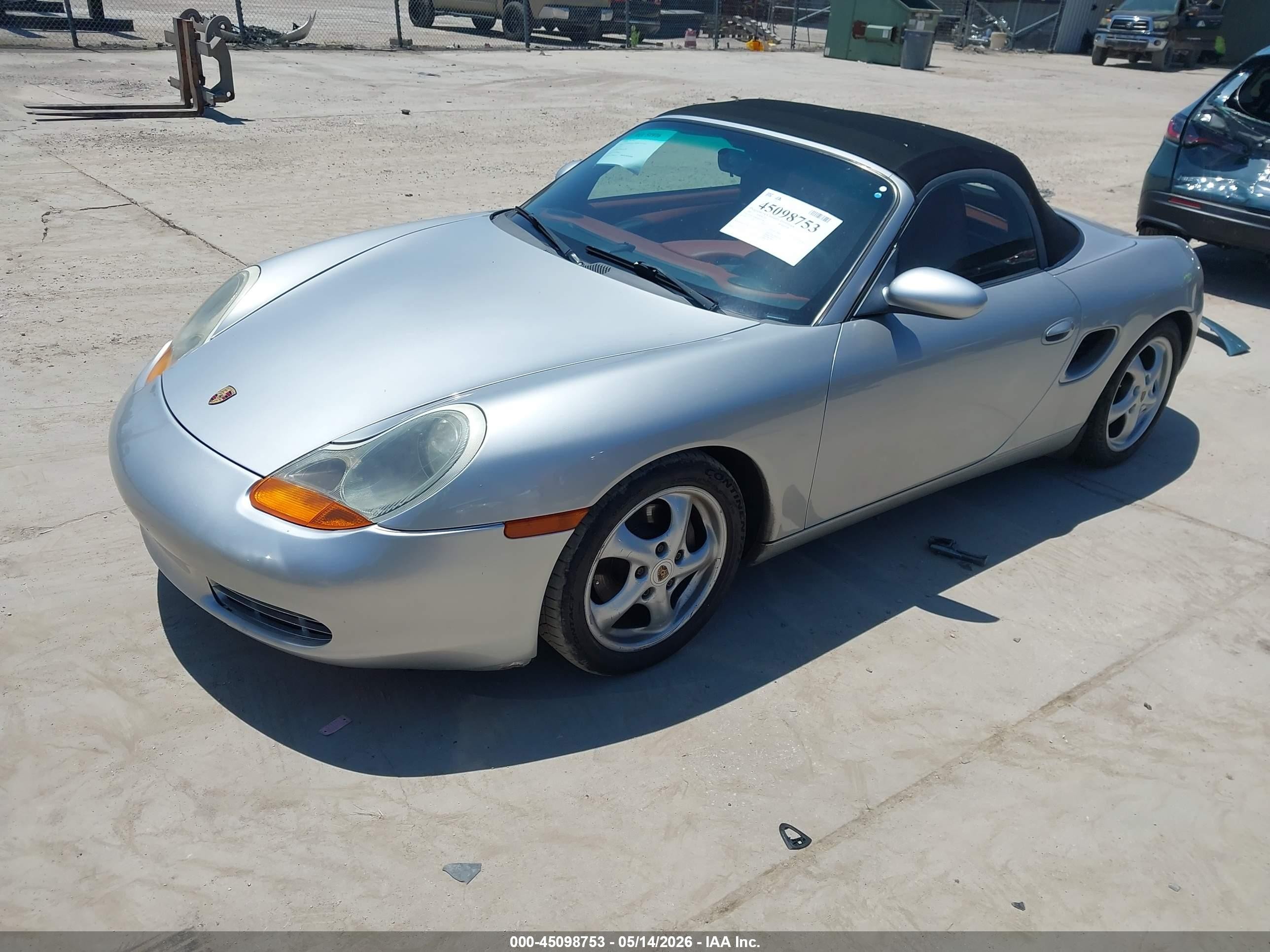 1999 Porsche Boxster VIN WP0CA2988XU623206 IAAI salvage auction — Side, Original (Texas), sold $1,400 on 2026-06-30 (photo 2)