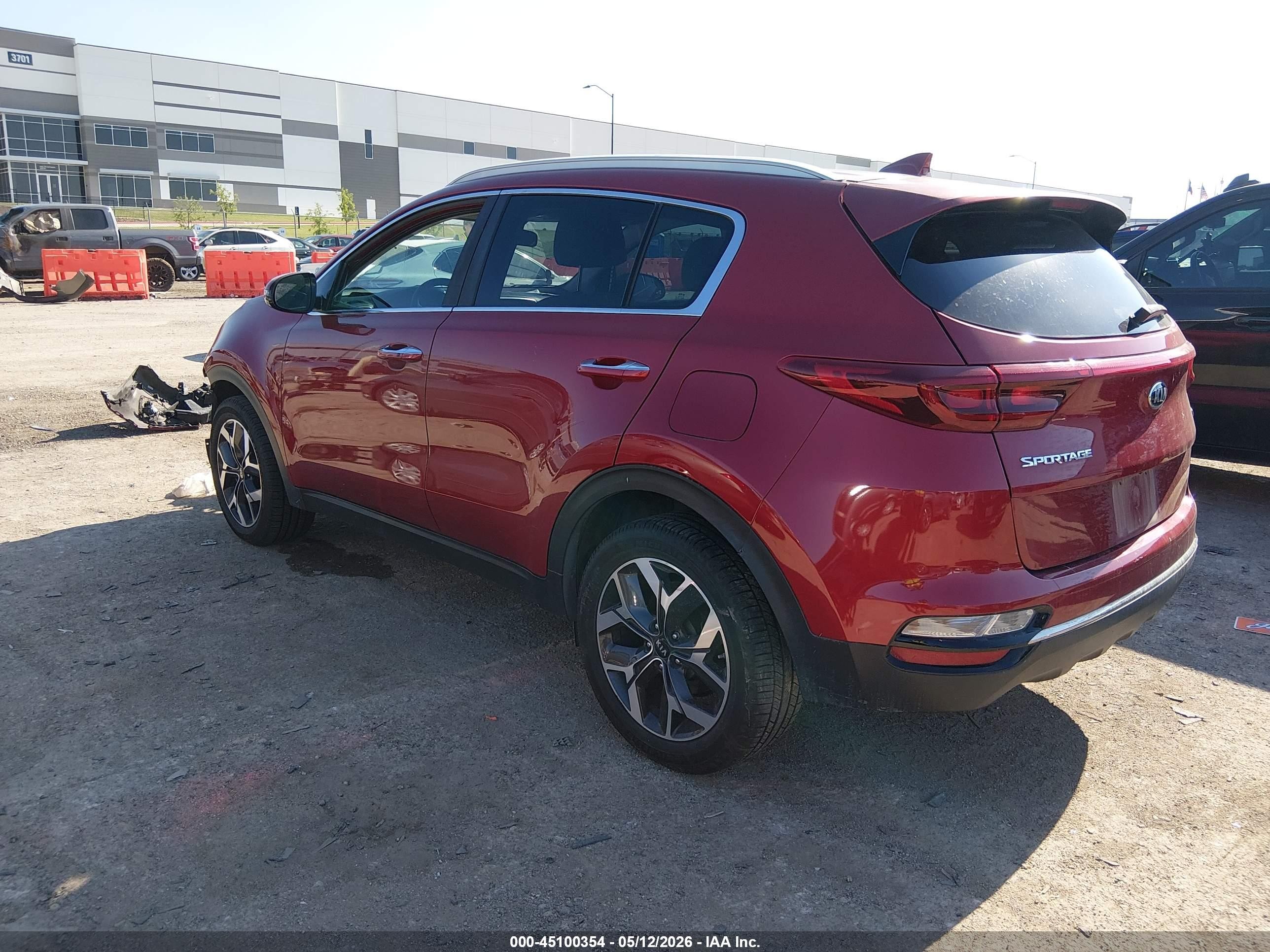 2020 Kia Sportage VIN KNDPN3AC8L7638910 IAAI salvage auction — Front End, Original (Texas), sold $2,100 on 2026-07-09 (photo 3)