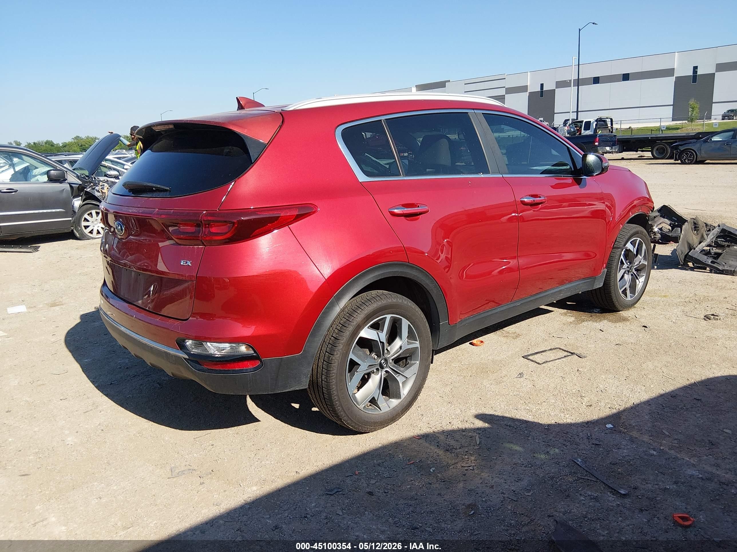 2020 Kia Sportage VIN KNDPN3AC8L7638910 IAAI salvage auction — Front End, Original (Texas), sold $2,100 on 2026-07-09 (photo 4)