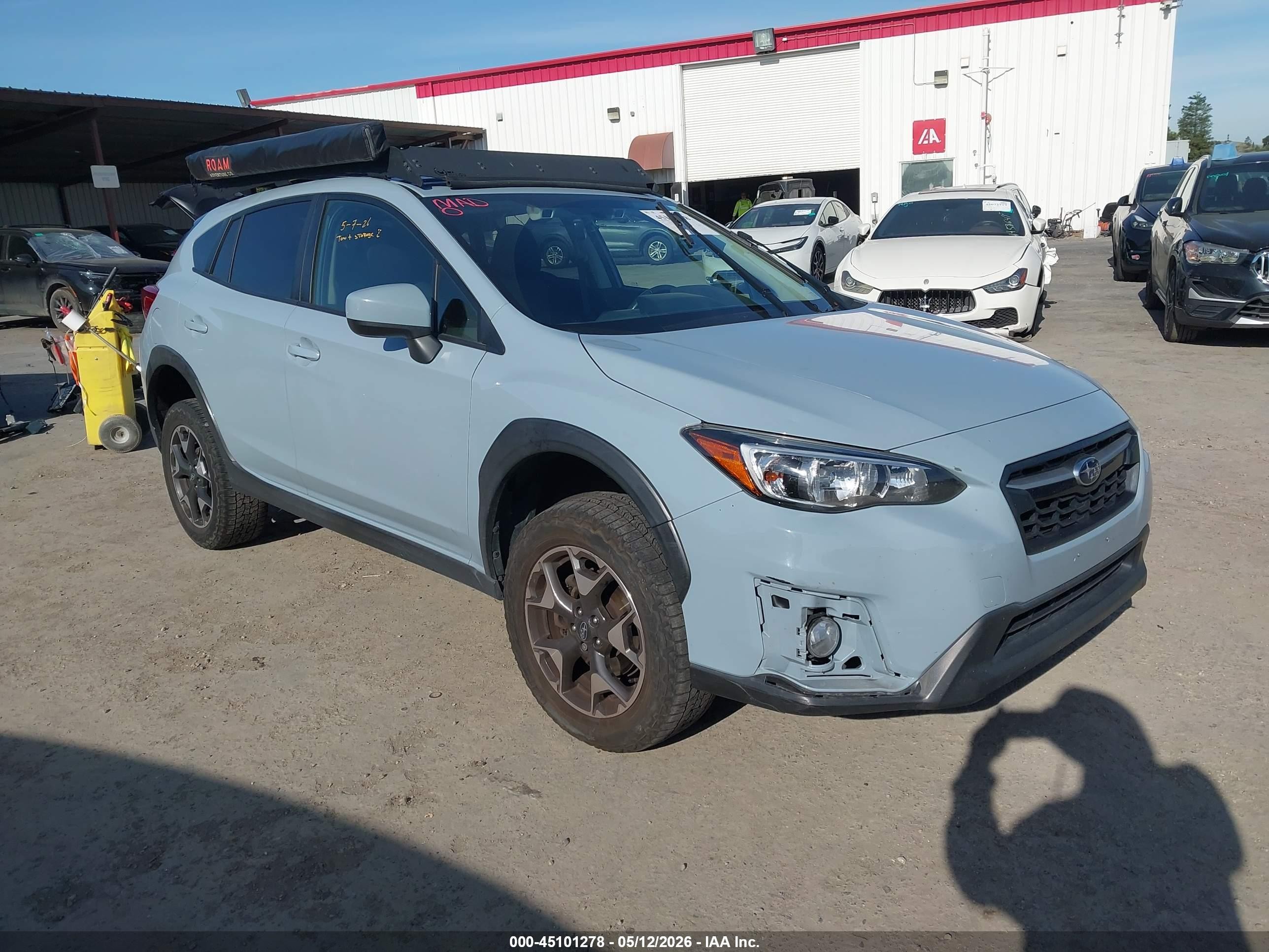 2020 Subaru Crosstrek VIN JF2GTAPC1LH259051 IAAI salvage auction — Front & Rear, Salvage (California), sold $2,600 on 2026-07-09 (photo 1)