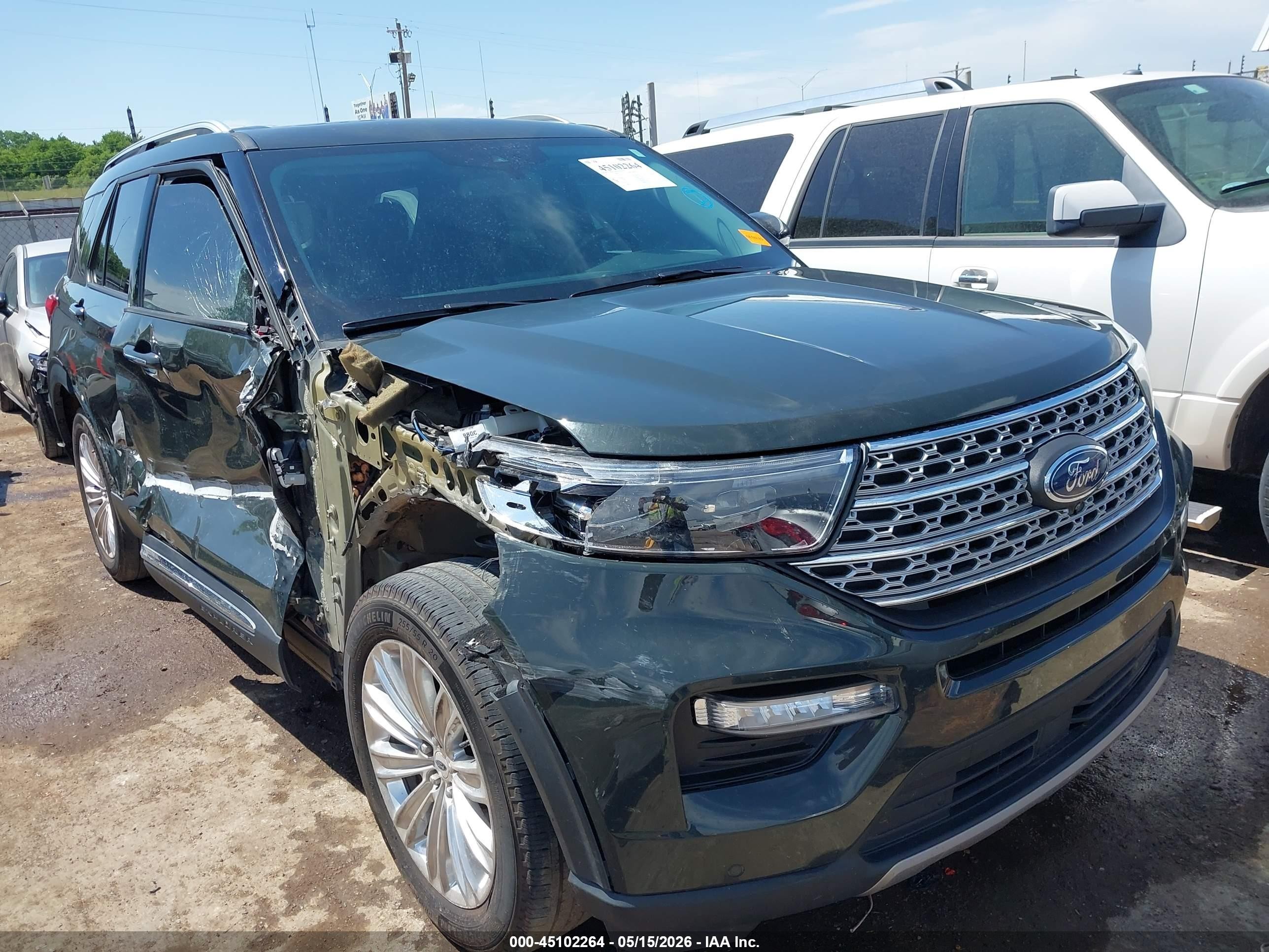 2022 Ford Explorer VIN 1FM5K8FW1NNA09306 — IAAI salvage auction photo