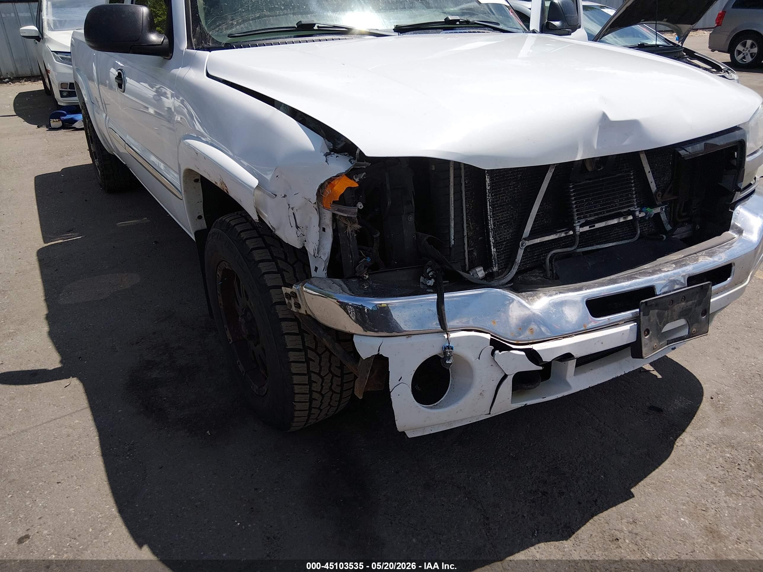 2006 GMC Sierra 1500 VIN 2GTEK19B261326079 IAAI salvage auction — Front End, Clear (Wyoming), sold $950 on 2026-07-02 (photo 6)