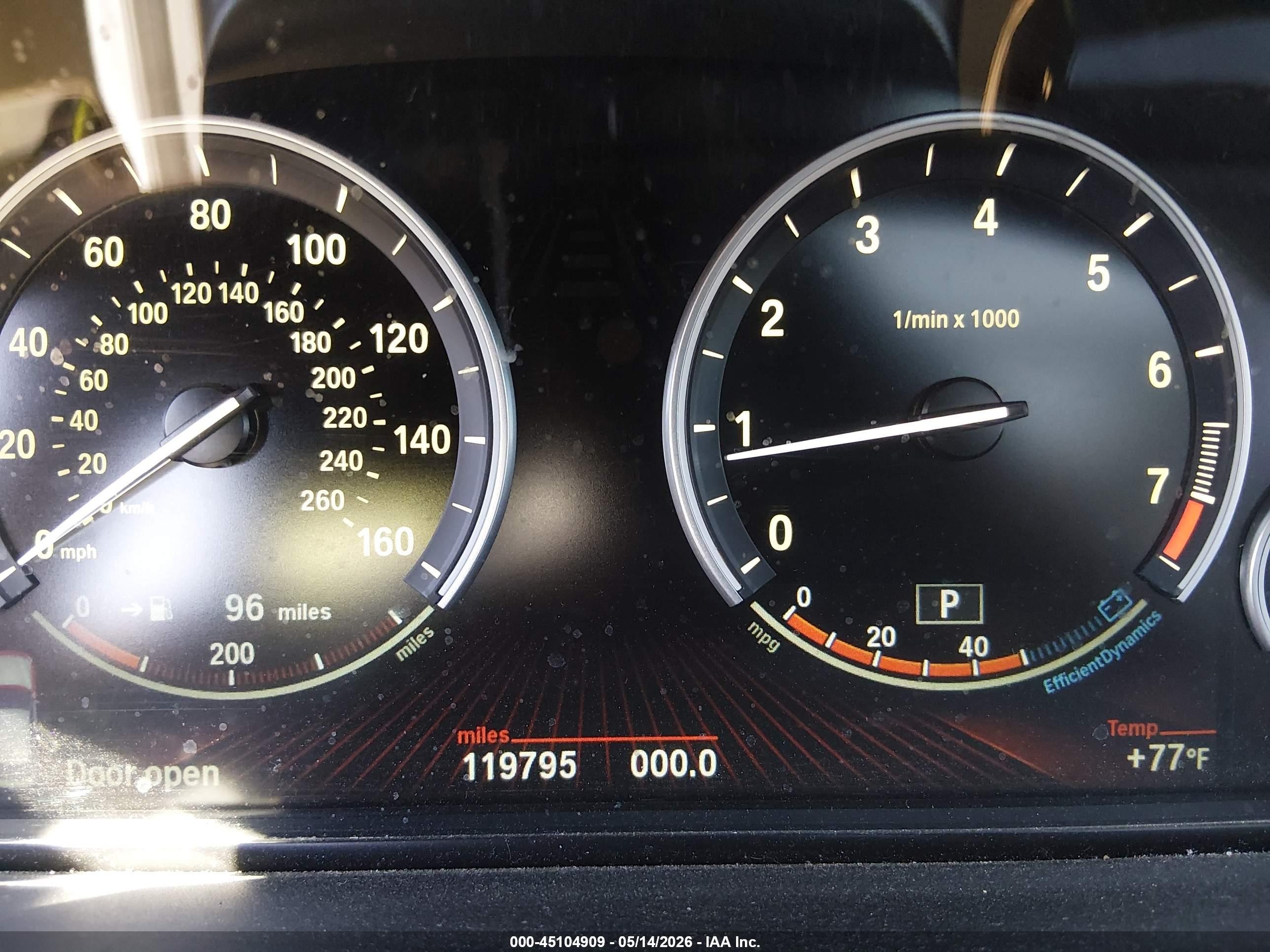2011 BMW 5 Series VIN WBASN4C57BC210005 IAAI salvage auction — Normal Wear, Clear (Texas), sold $1,850 on 2026-06-12 (photo 7)