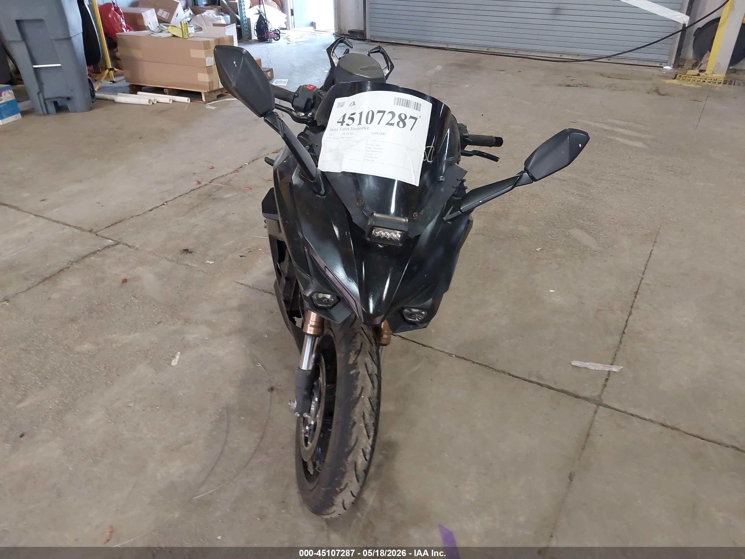 2023 Suzuki Gsx VIN JS1EK12B0P7100213 IAAI salvage auction — Side, Salvage (Indiana), sold $1,925 on 2026-09-04 (photo 5)