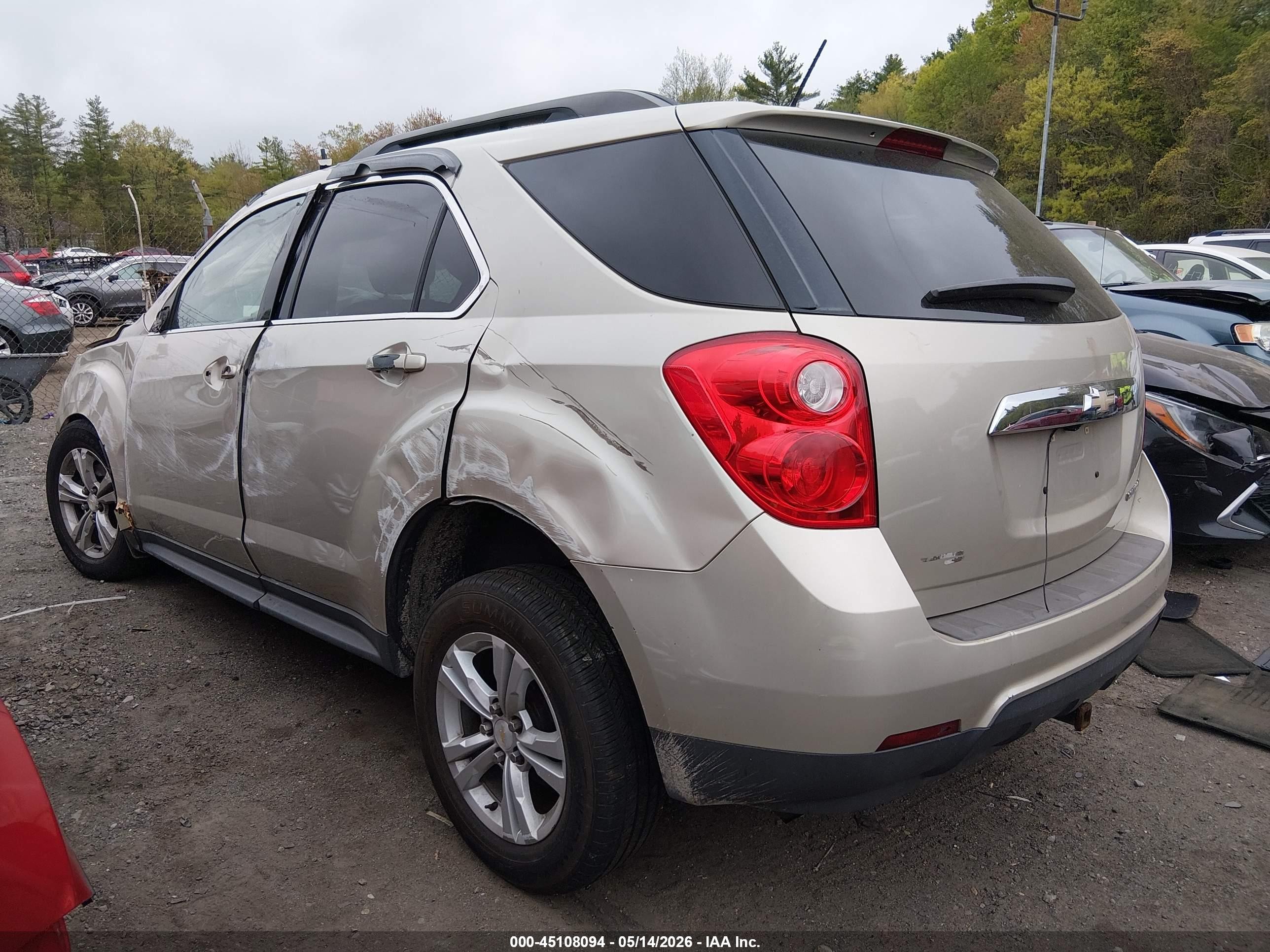 2013 Chevrolet Equinox VIN 2GNALDEKXD6124701 IAAI salvage auction — Front End, Salvage (Massachusetts), sold $150 on 2026-07-07 (photo 3)