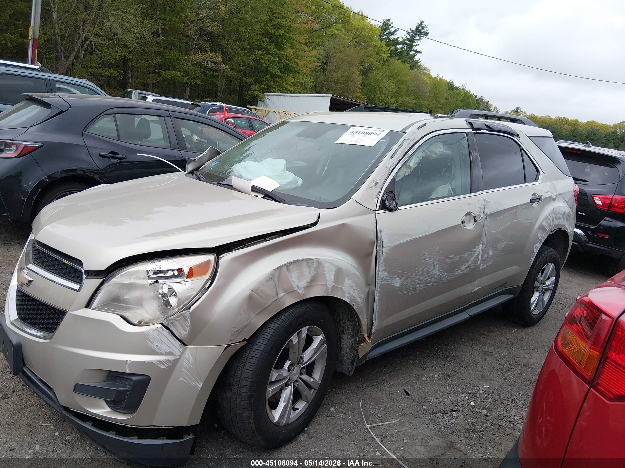 2013 Chevrolet Equinox VIN 2GNALDEKXD6124701 IAAI salvage auction — Front End, Salvage (Massachusetts), sold $150 on 2026-07-07 (photo 6)