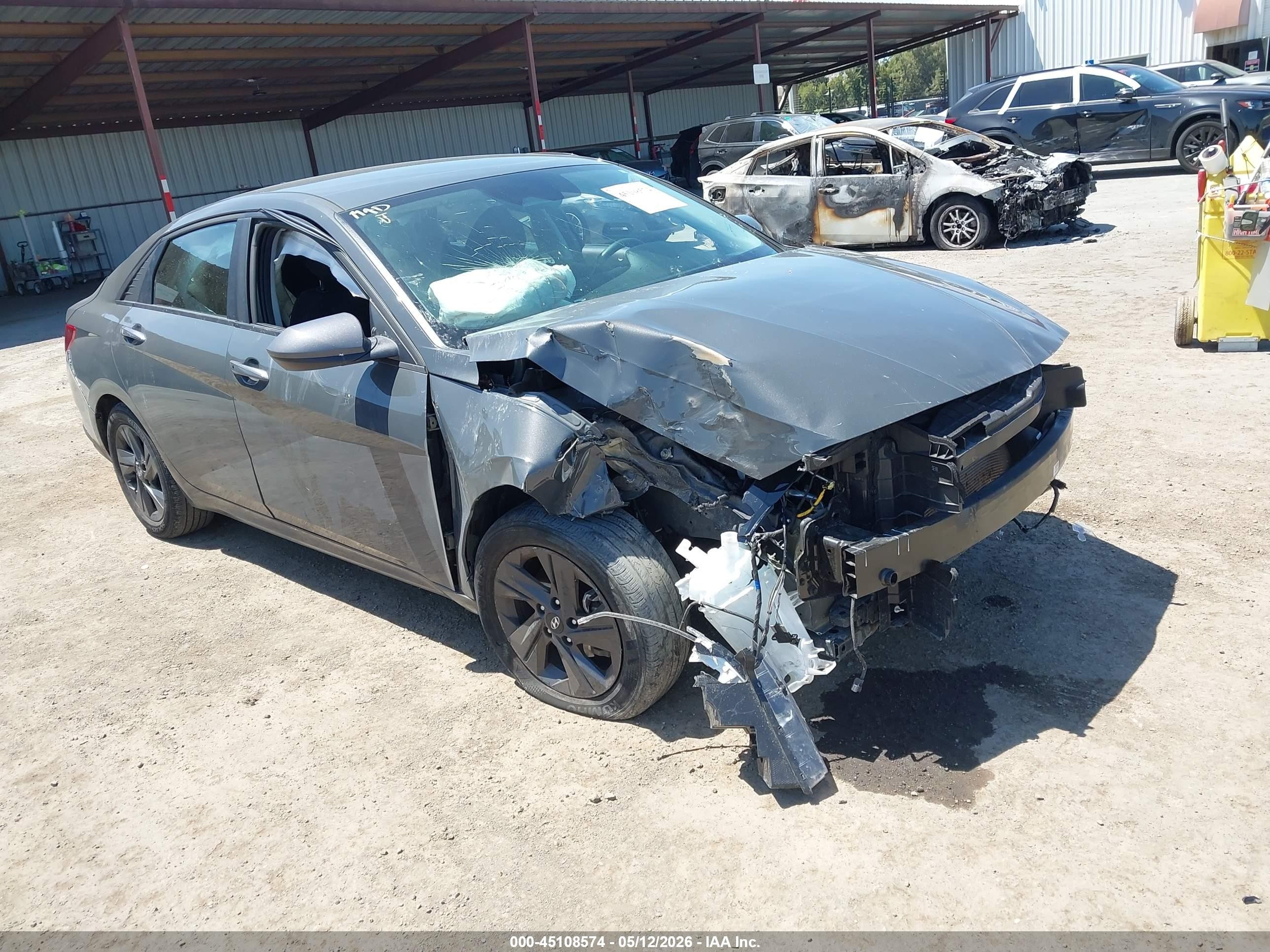 2023 Hyundai Elantra VIN KMHLM4AG6PU595181 IAAI salvage auction — Front End, Salvage (California), sold $1,400 on 2026-07-09 (photo 1)