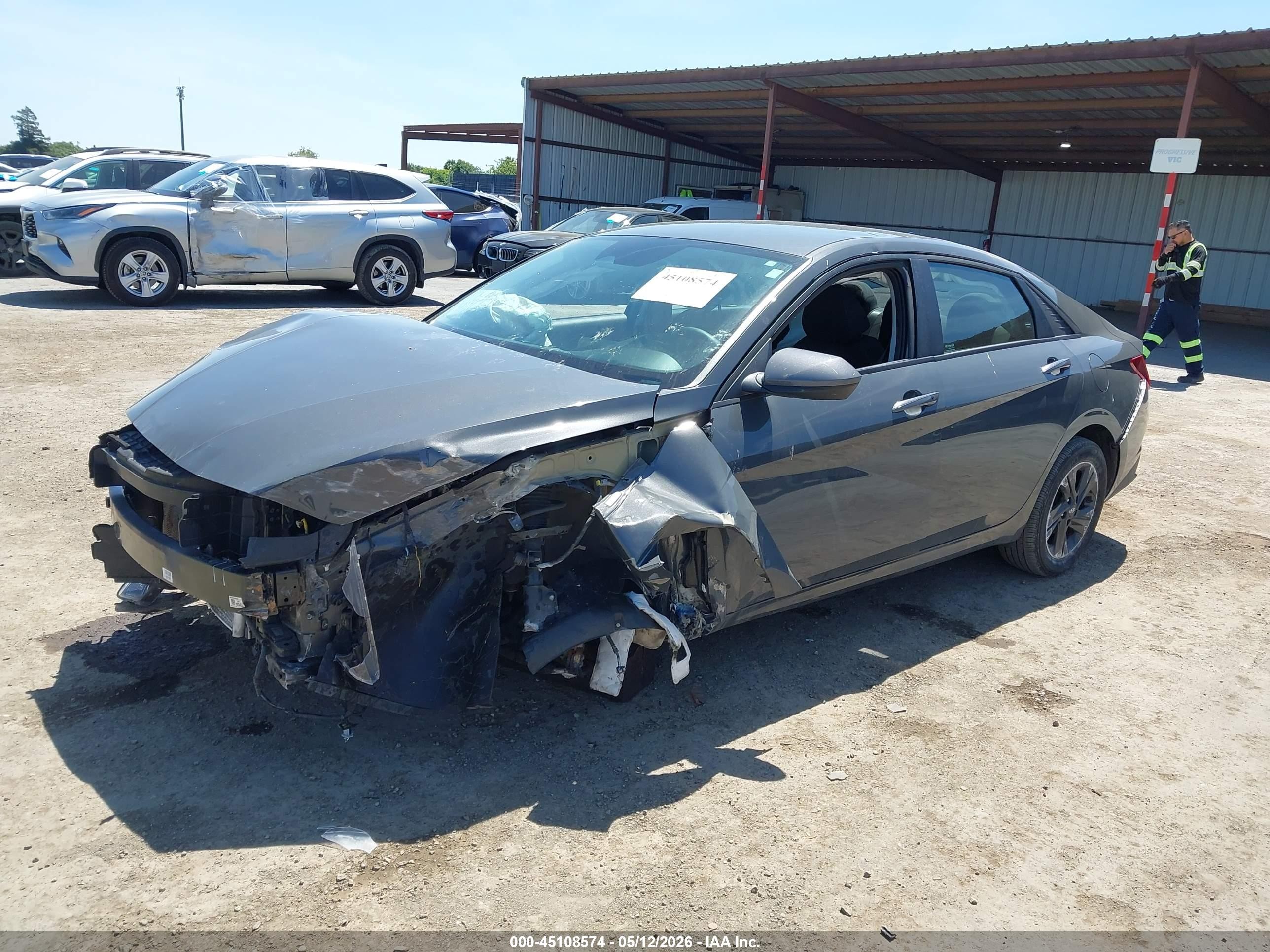 2023 Hyundai Elantra VIN KMHLM4AG6PU595181 IAAI salvage auction — Front End, Salvage (California), sold $1,400 on 2026-07-09 (photo 2)