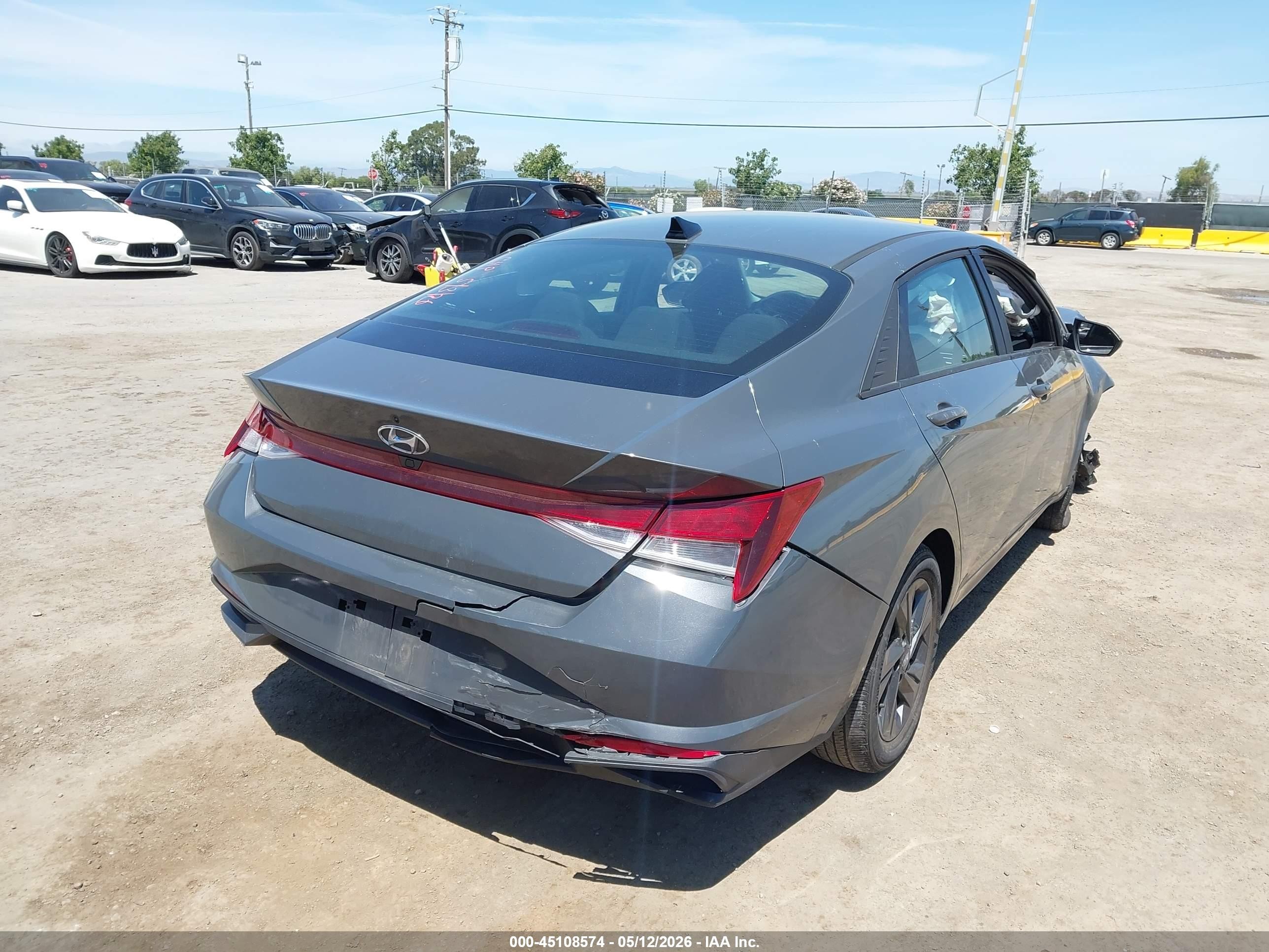 2023 Hyundai Elantra VIN KMHLM4AG6PU595181 IAAI salvage auction — Front End, Salvage (California), sold $1,400 on 2026-07-09 (photo 4)