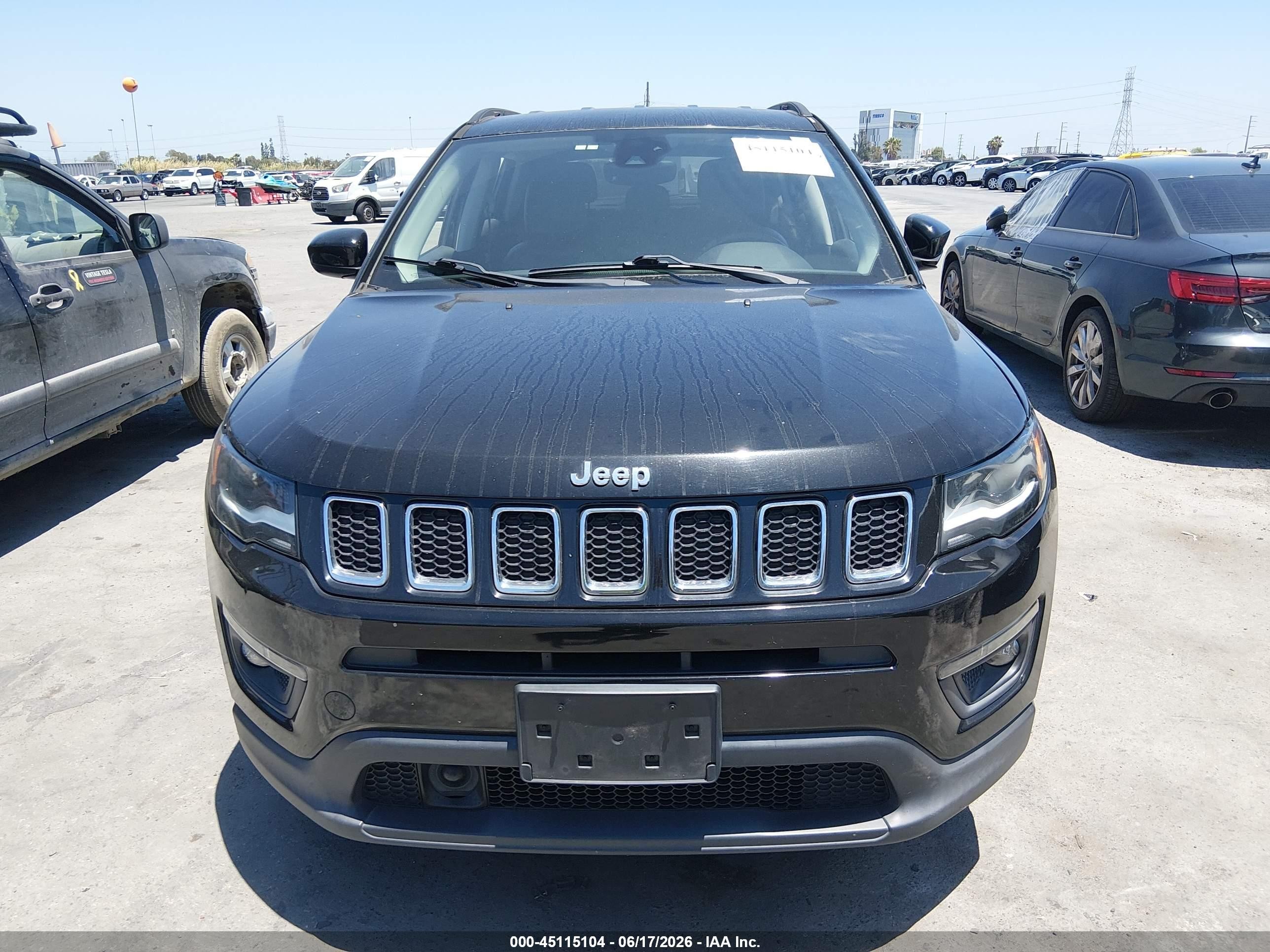 2018 Jeep Compass VIN 3C4NJCBB4JT293103 IAAI salvage auction — Normal Wear, Clear (California), sold $5,700 on 2026-07-09 (photo 6)