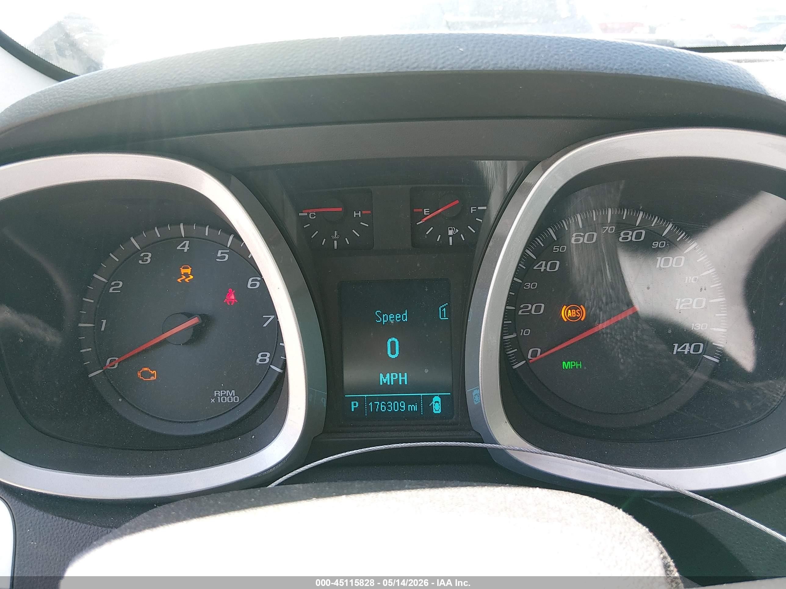 2012 Chevrolet Equinox VIN 2GNFLNE54C6100804 IAAI salvage auction — Front End, Salvage (Utah), sold $550 on 2026-07-09 (photo 7)