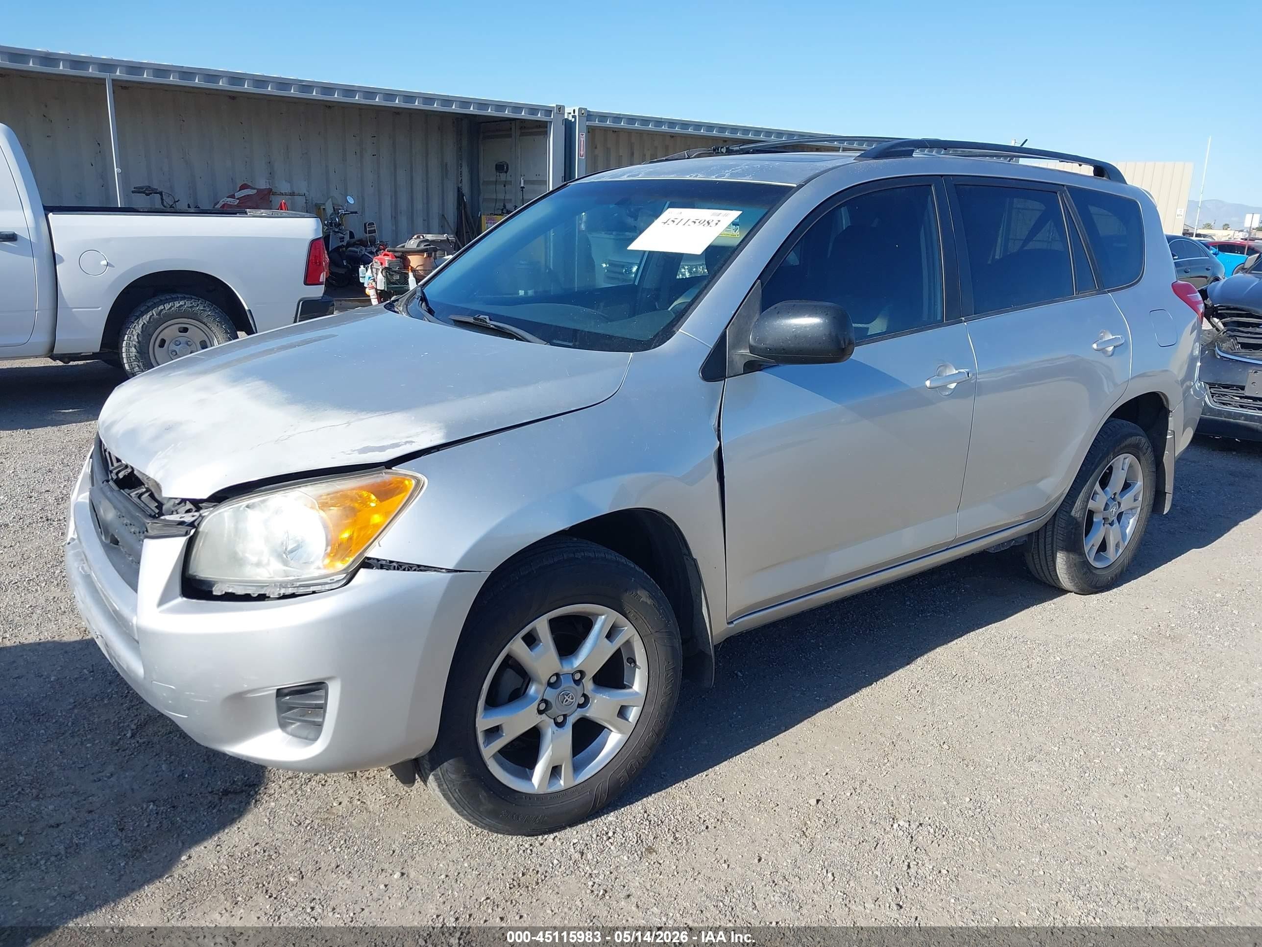 2011 Toyota RAV4 VIN JTMZF4DV0B5034724 IAAI salvage auction — Front End, Salvage (California), sold $1,725 on 2026-07-09 (photo 2)