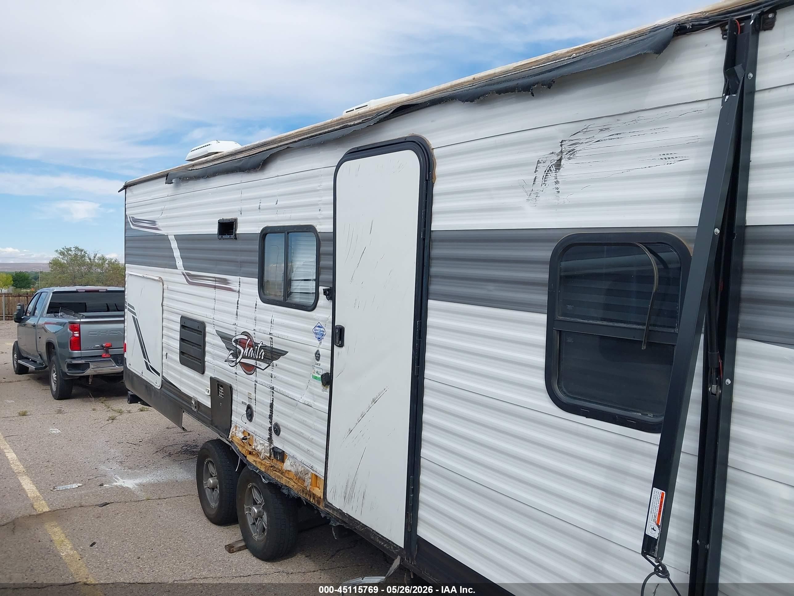 2022 Forest River Shasta VIN 5ZT2SSPB9NE018897 IAAI salvage auction — Side, Salvage (New Mexico), sold $3,950 on 2026-09-20 (photo 6)