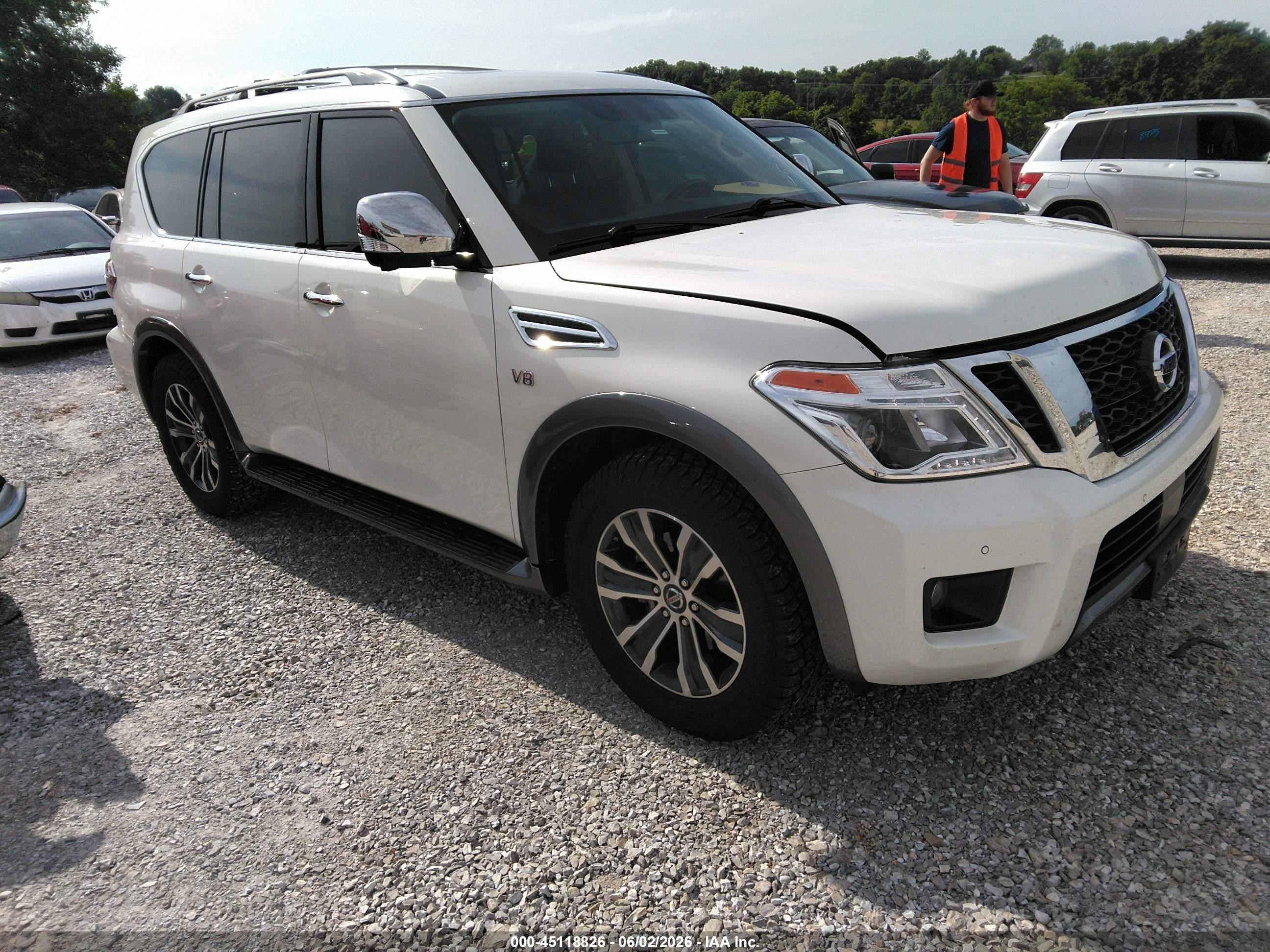 2020 Nissan Armada VIN JN8AY2NC8L9616352 — IAAI salvage auction photo