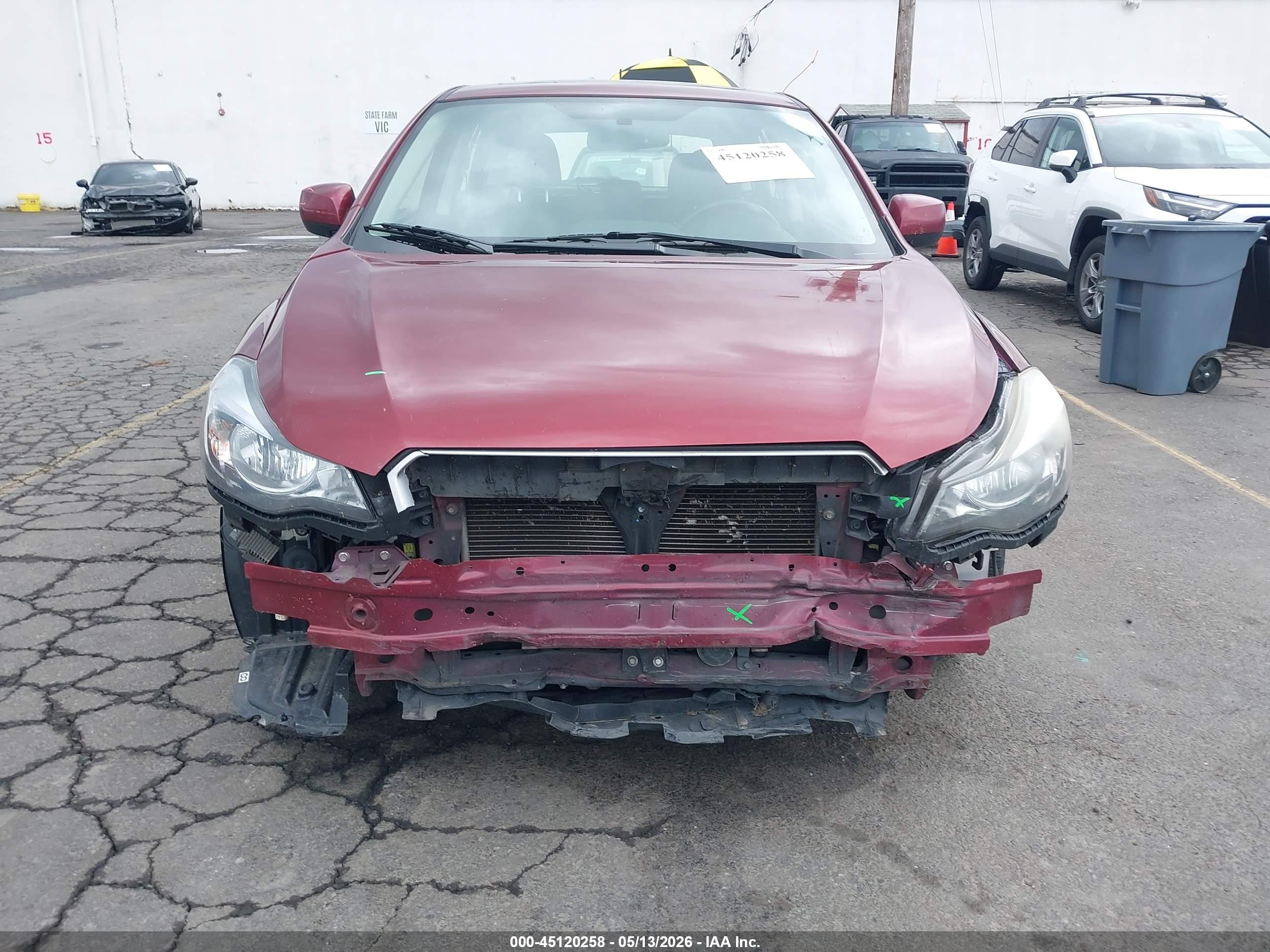 2012 Subaru Impreza VIN JF1GPAK66CH244443 IAAI salvage auction — Front End, Salvage (Oregon), sold $1,850 on 2026-07-09 (photo 6)