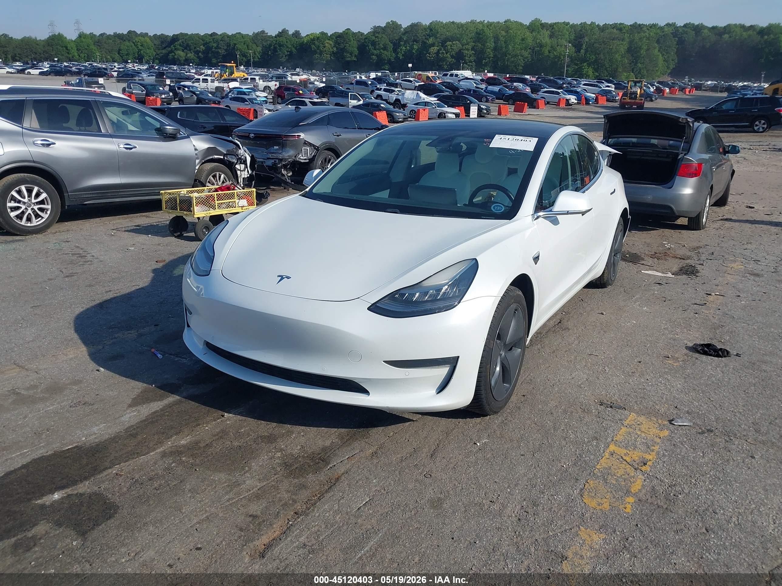 2019 Tesla Model 3 VIN 5YJ3E1EB0KF513008 IAAI salvage auction — Rear End, Salvage (Georgia), sold $6,500 on 2026-07-11 (photo 2)