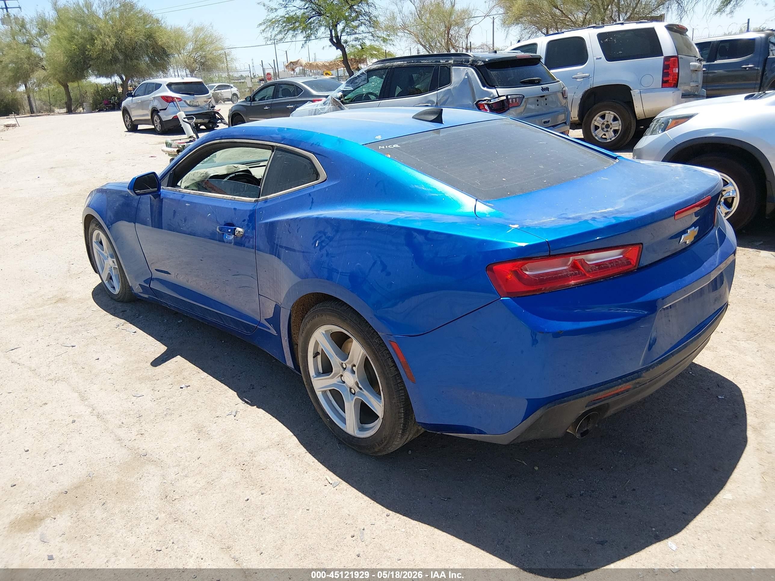 2018 Chevrolet Camaro VIN 1G1FB1RS6J0133306 IAAI salvage auction — Unknown, Salvage (Arizona), sold $2,750 on 2026-07-09 (photo 3)
