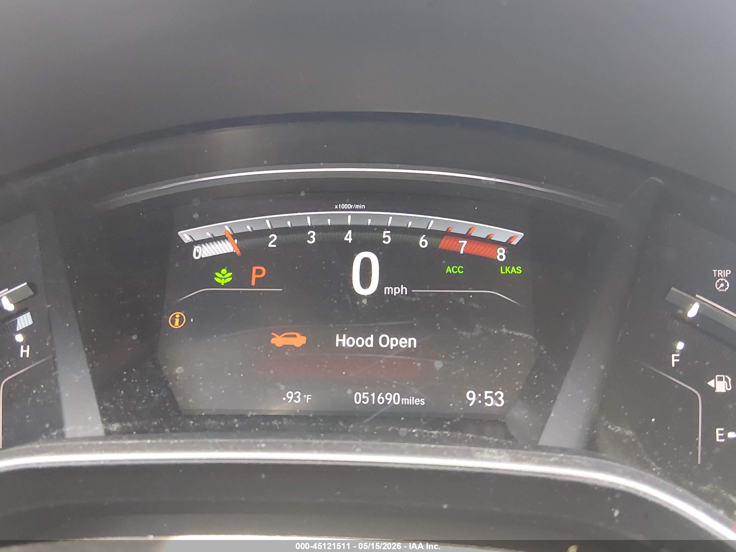 2021 Honda Cr-v VIN 2HKRW1H80MH427788 IAAI salvage auction — Rear End, Salvage (Nevada), sold $11,325 on 2026-09-26 (photo 7)