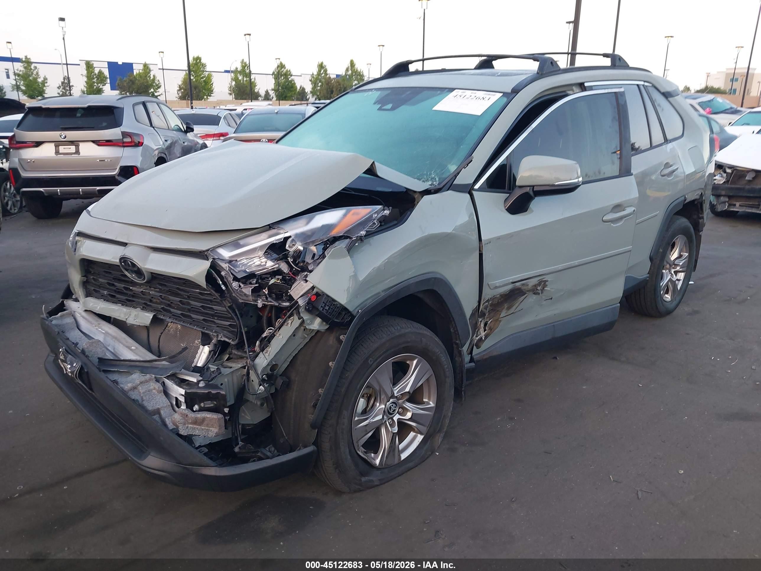 2023 Toyota Rav 4 VIN 2T3W1RFV0PW287635 IAAI salvage auction — Front End, Salvage Certificate (California), sold $8,350 on 2026-07-02 (photo 2)